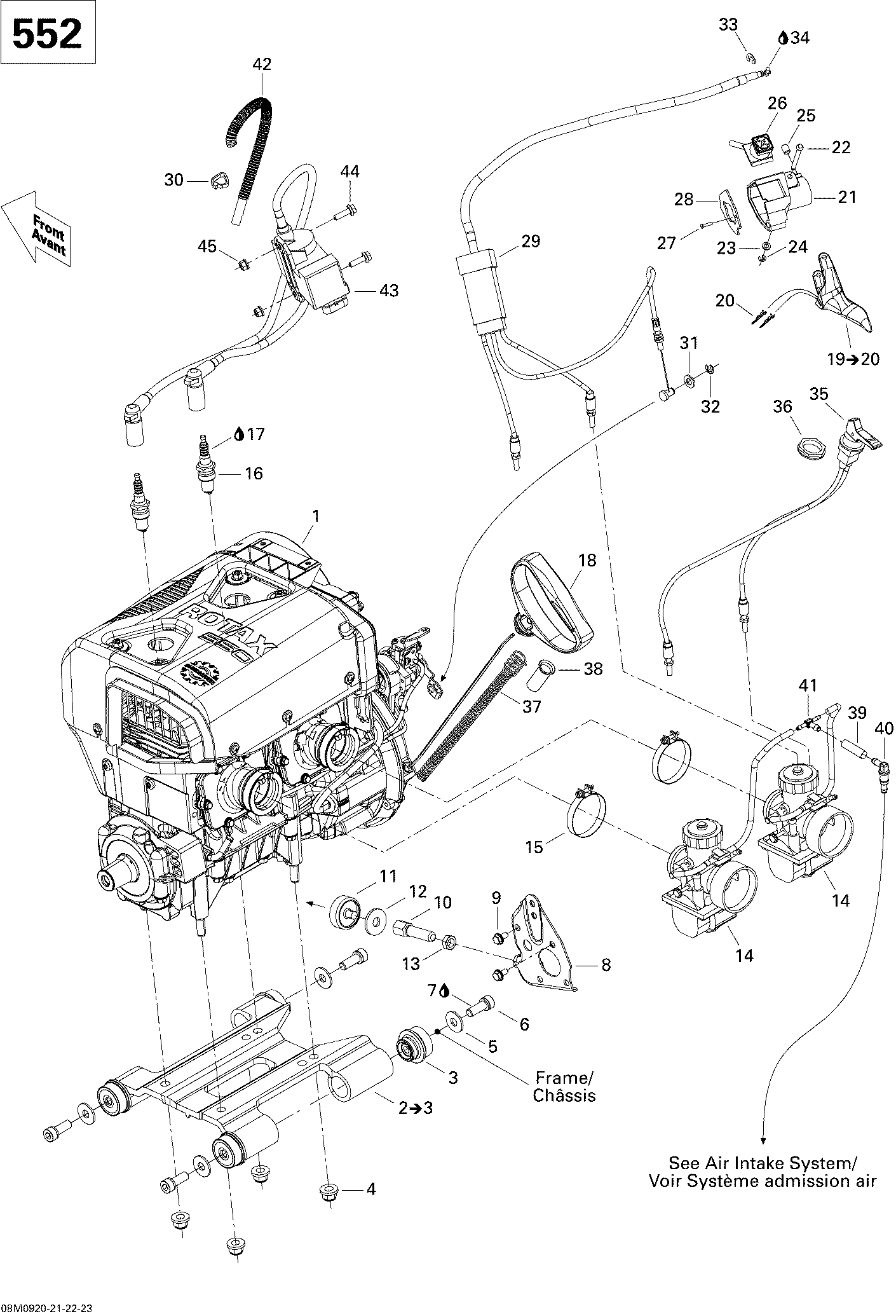 Схема узла: Engine And Engine Support