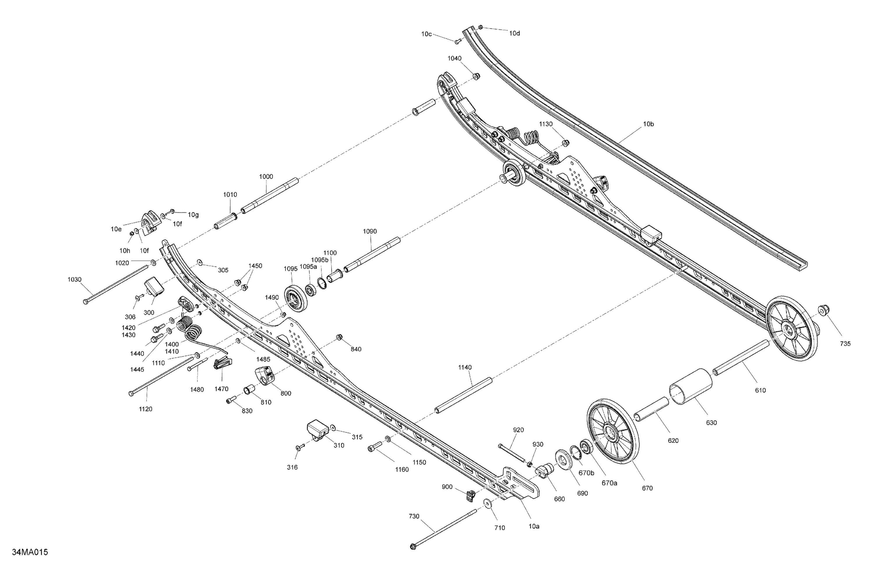 Suspension - Rear - Lower Section  - Model 154