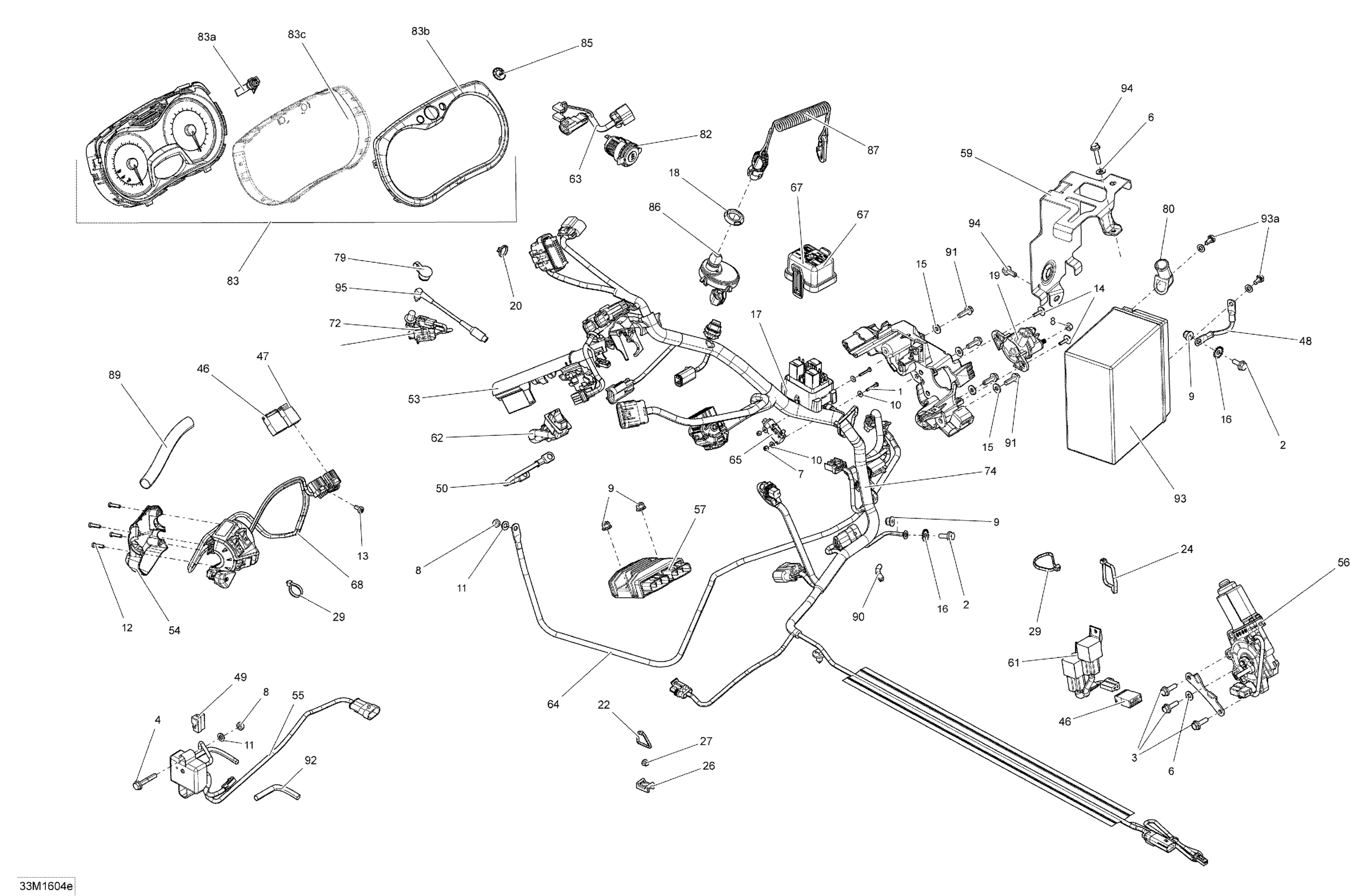Схема узла: Electrical System - 900 ACE, Package ADR-Enduro