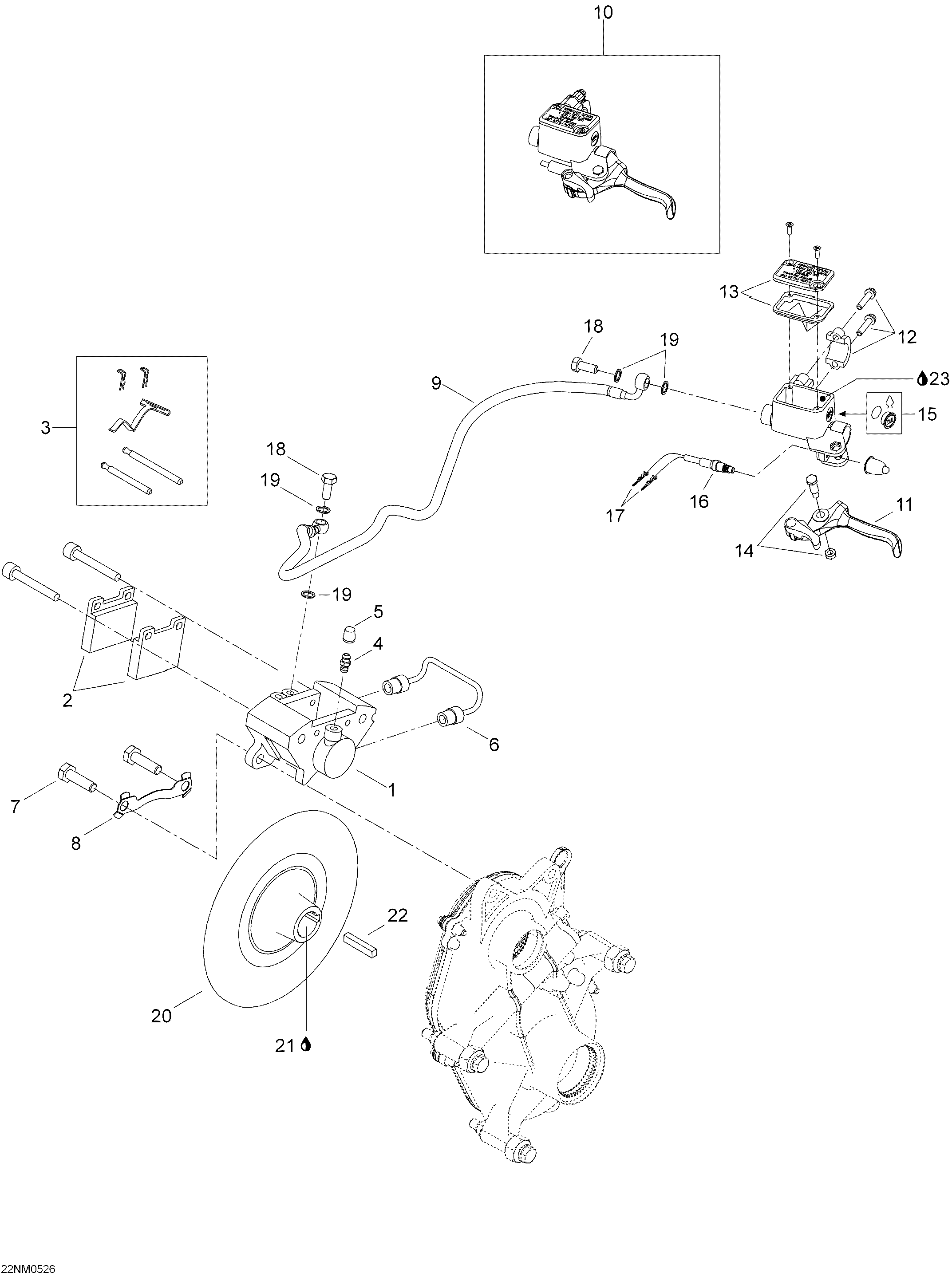 Схема узла: Hydraulic Brake
