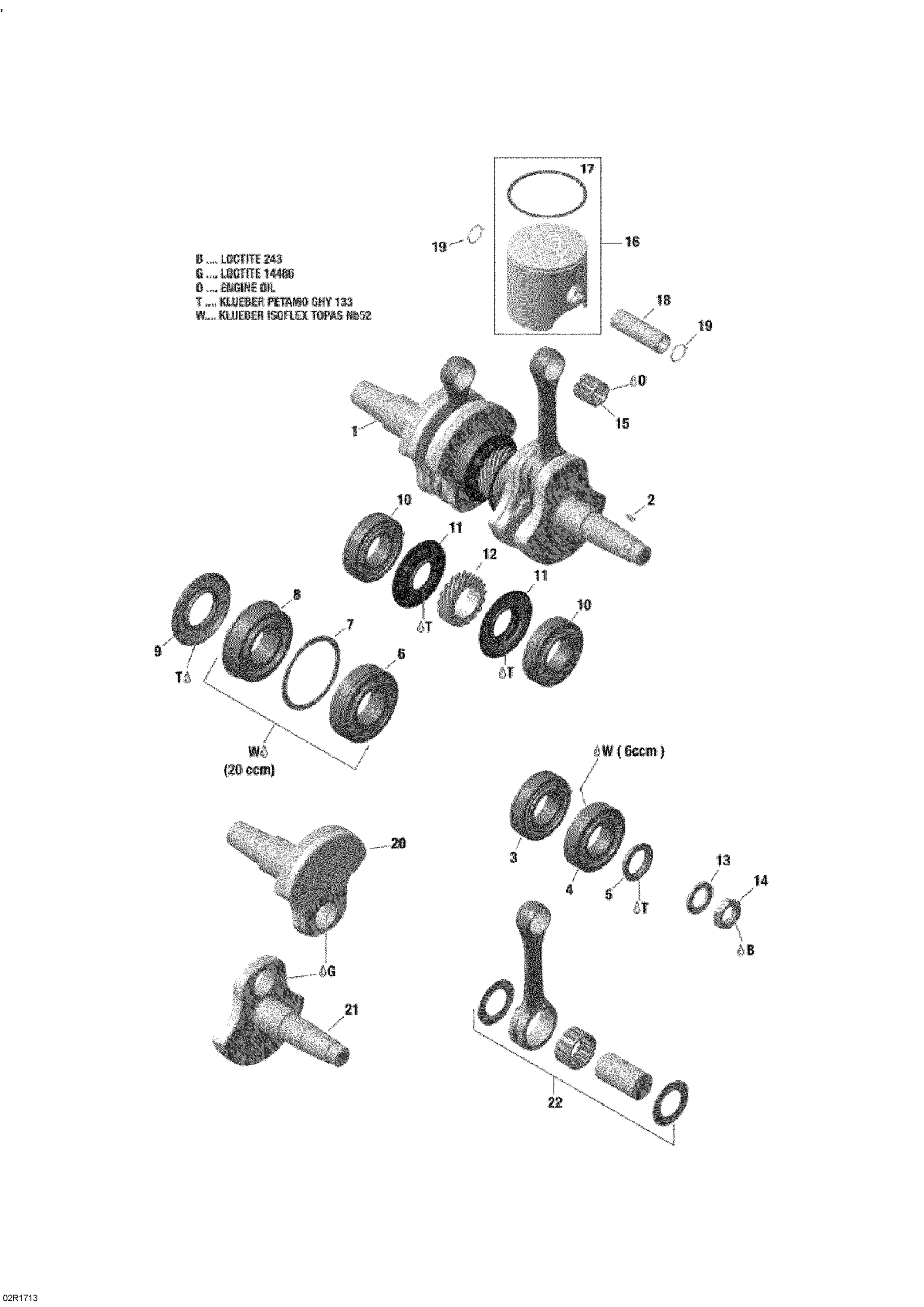 Схема узла: Crankshaft And Pistons
