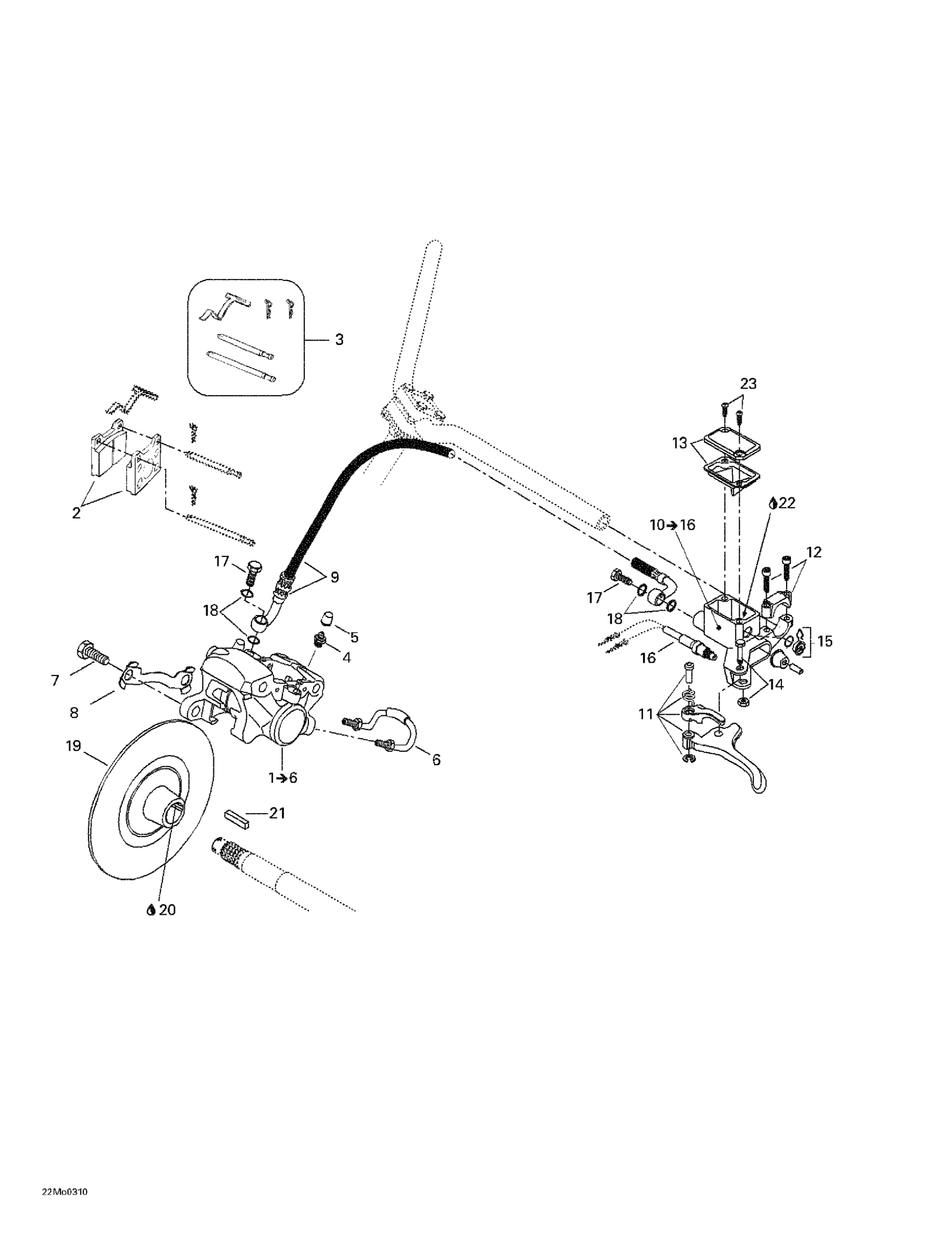 Схема узла: Hydraulic Brake