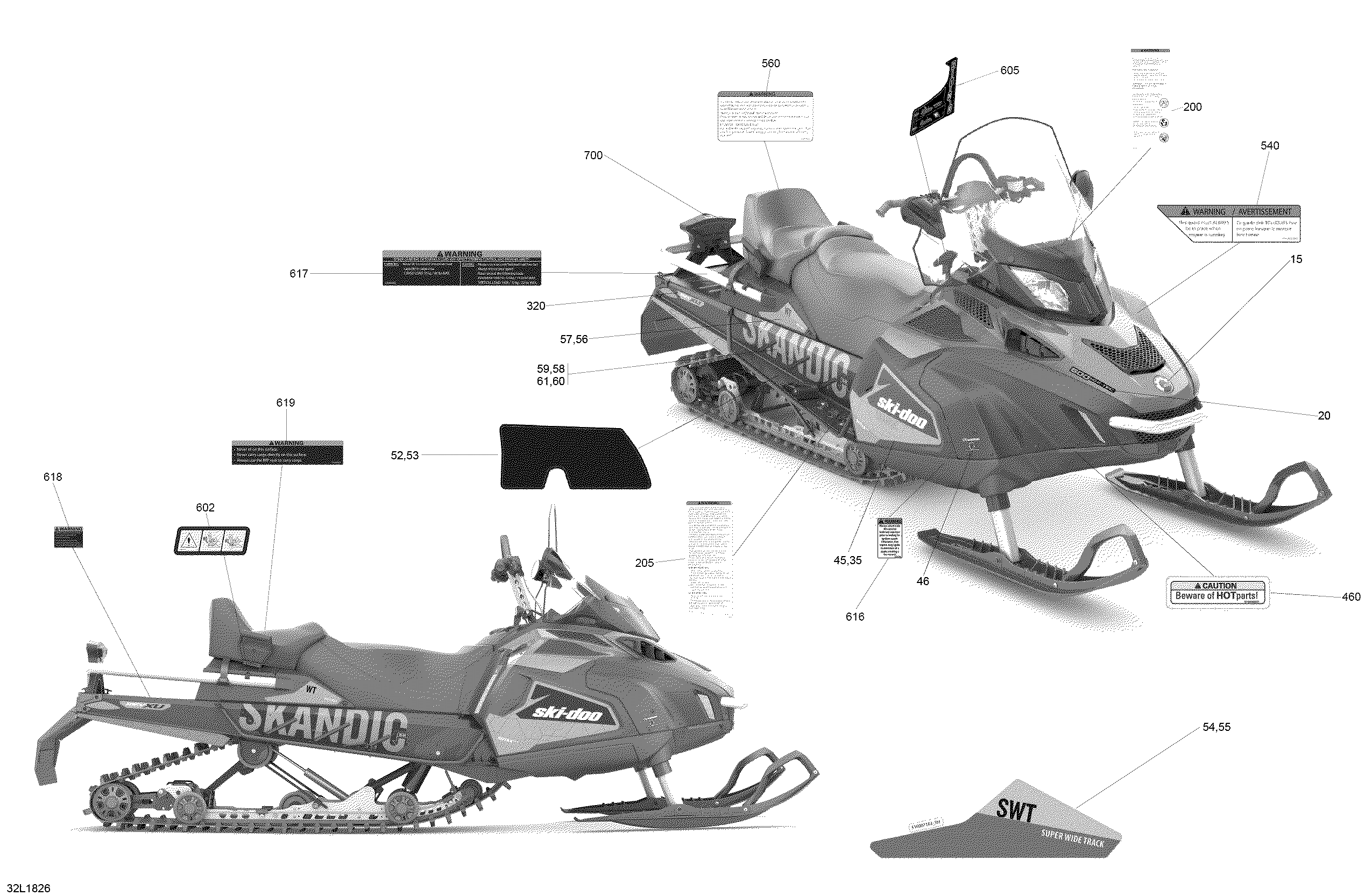Decals Scandic - 600HO E-TEC