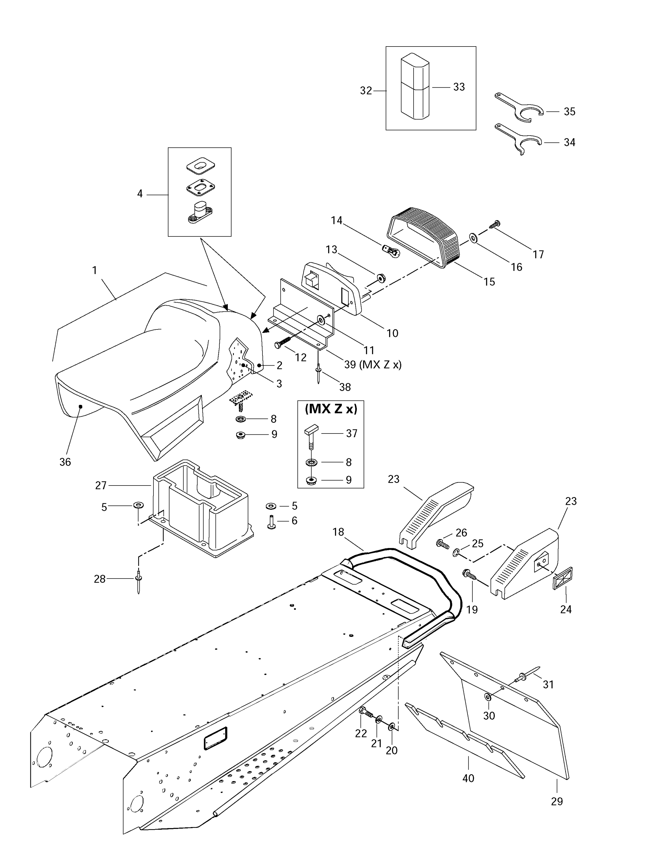 Схема узла: Seat And Accessories