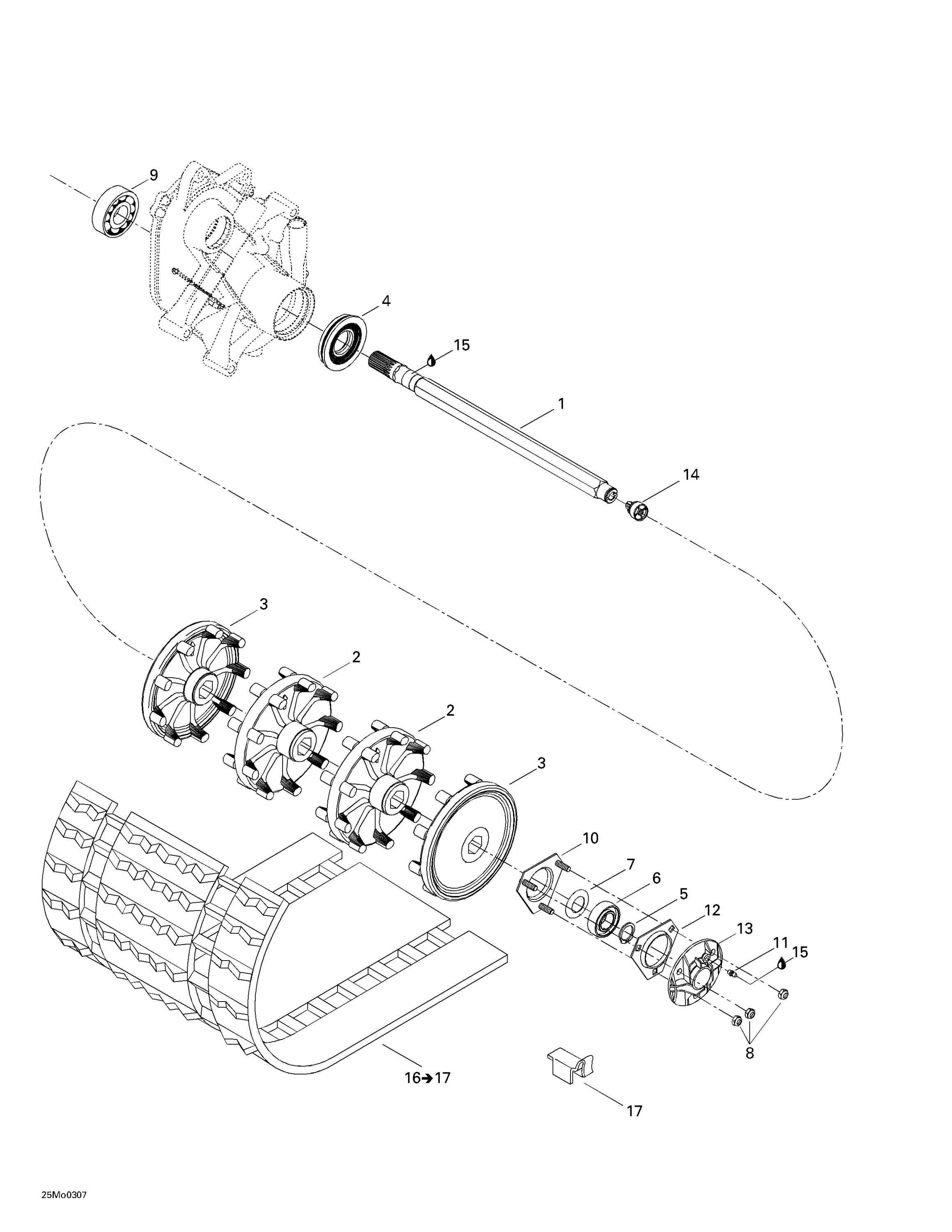 Схема узла: Drive Axle And Track