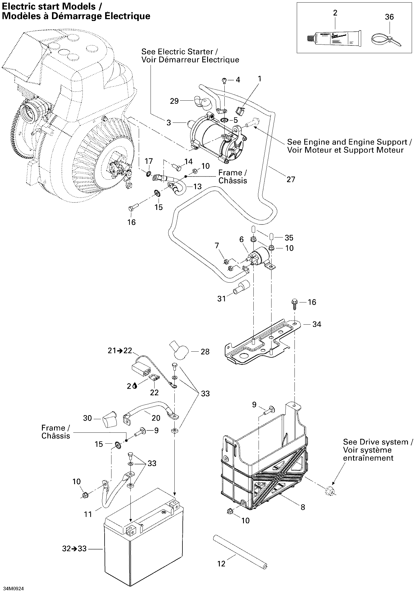 Battery And Starter