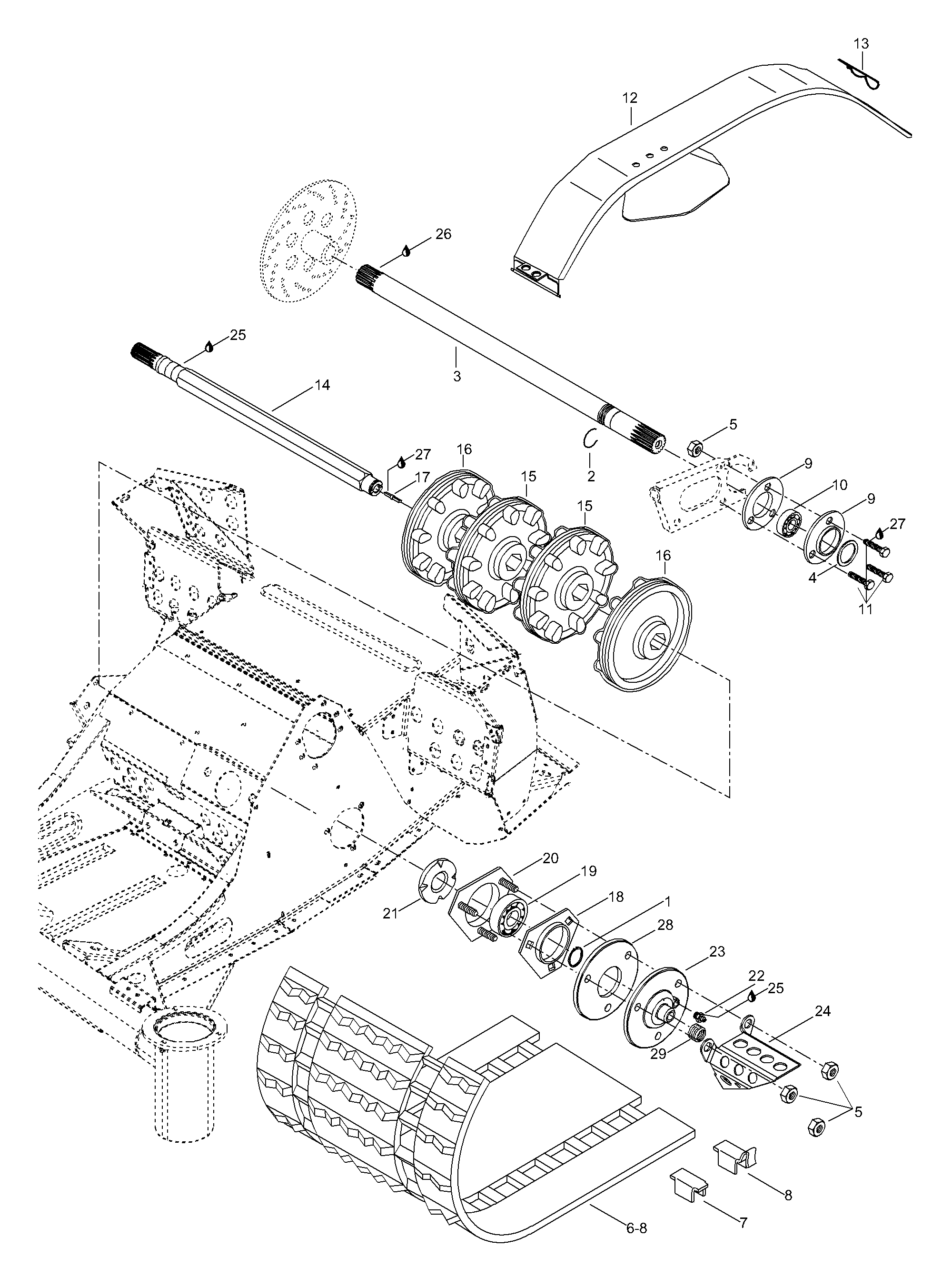 Схема узла: Drive Axle
