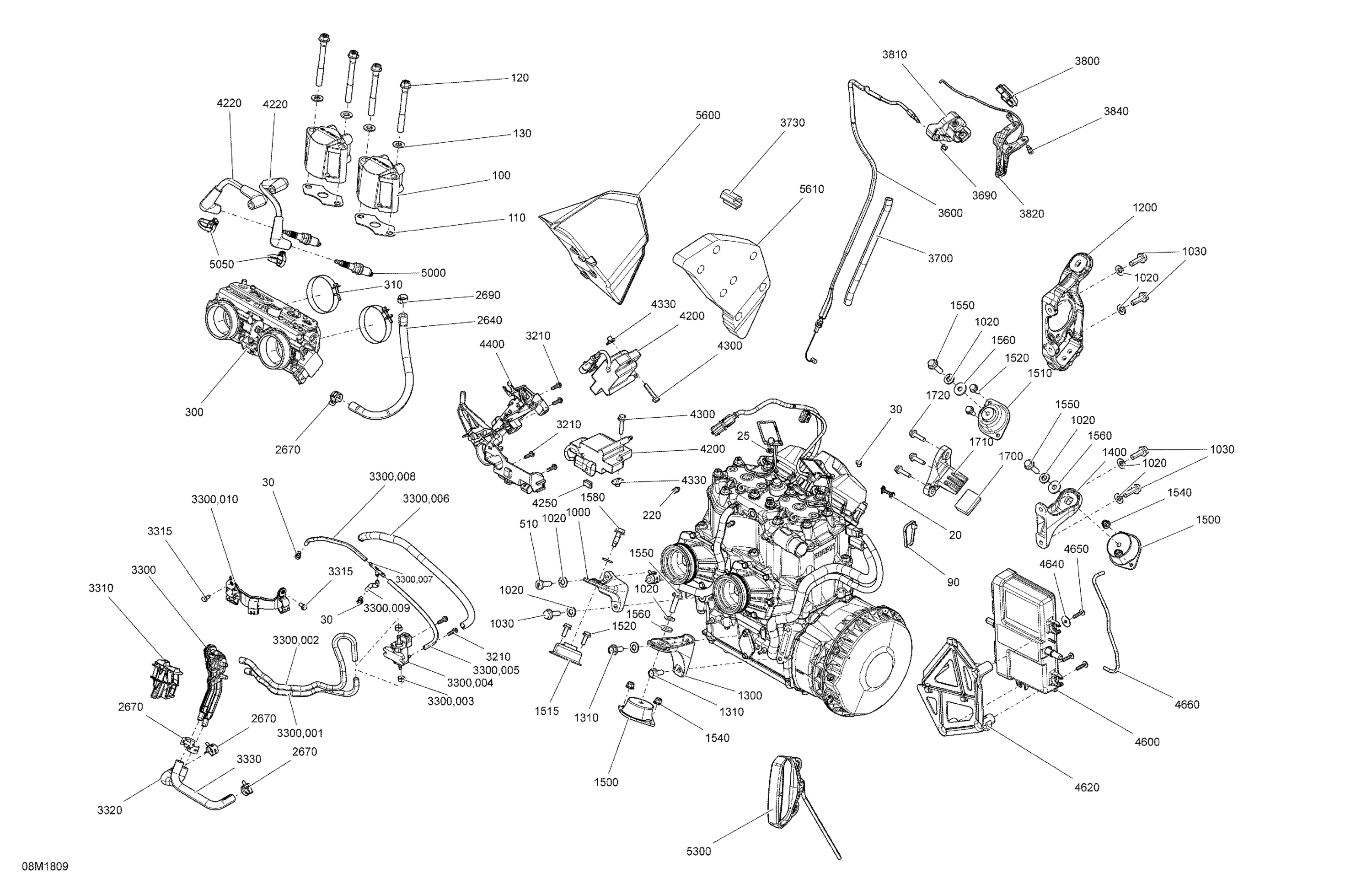 Engine MXZ - 600HO E-TEC - Package XRS
