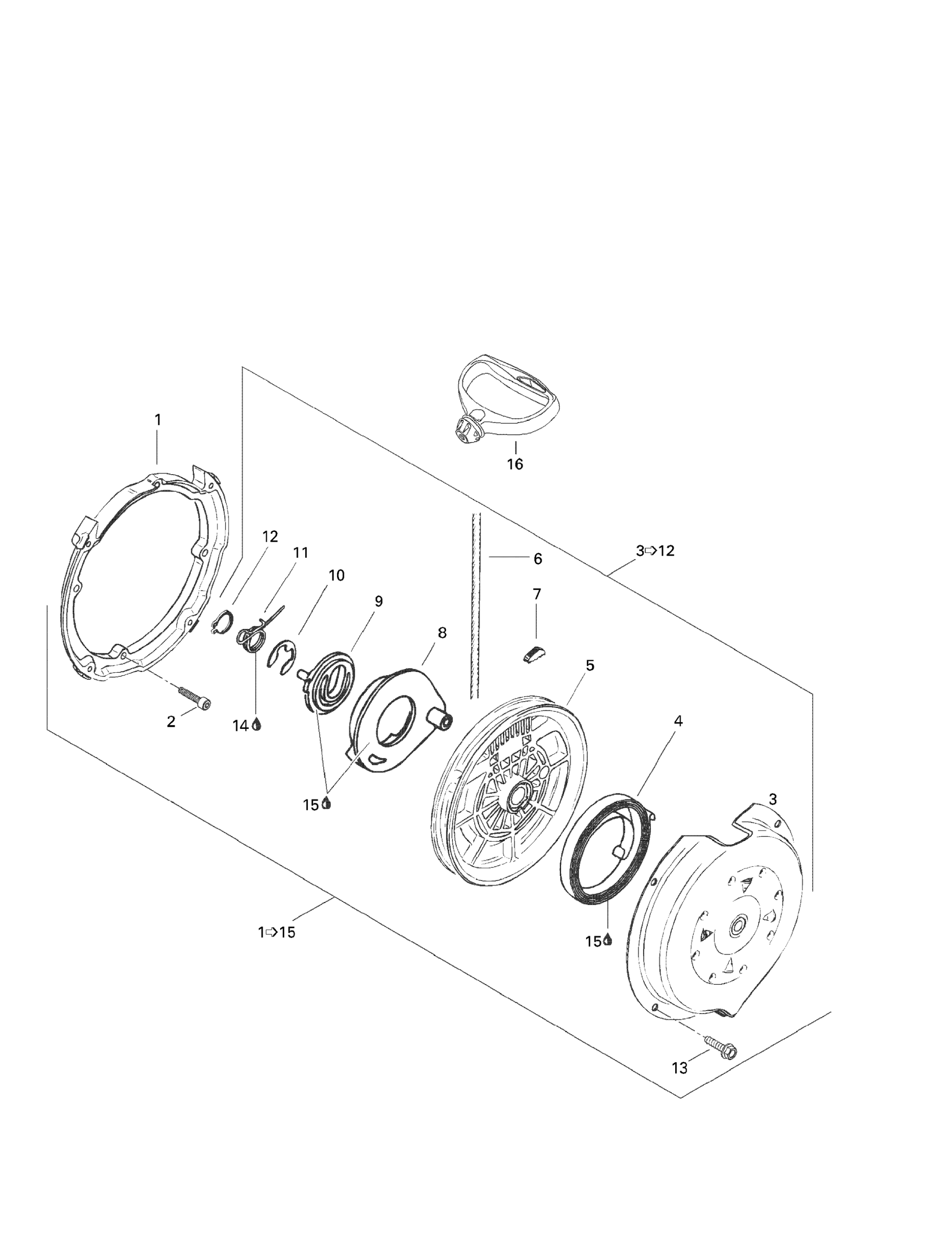 Схема узла: Rewind Starter