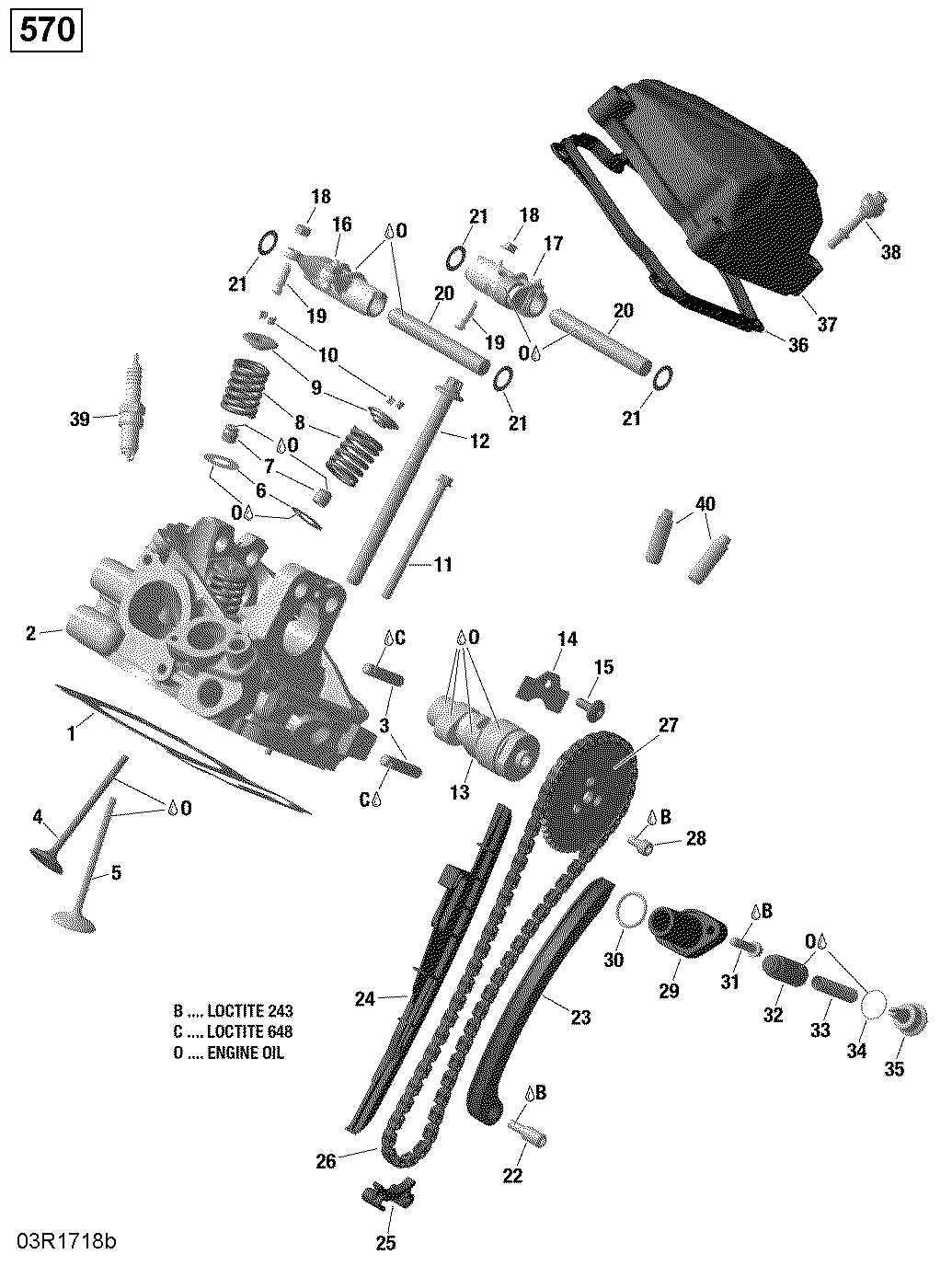 ROTAX - Cylinder Head, Rear