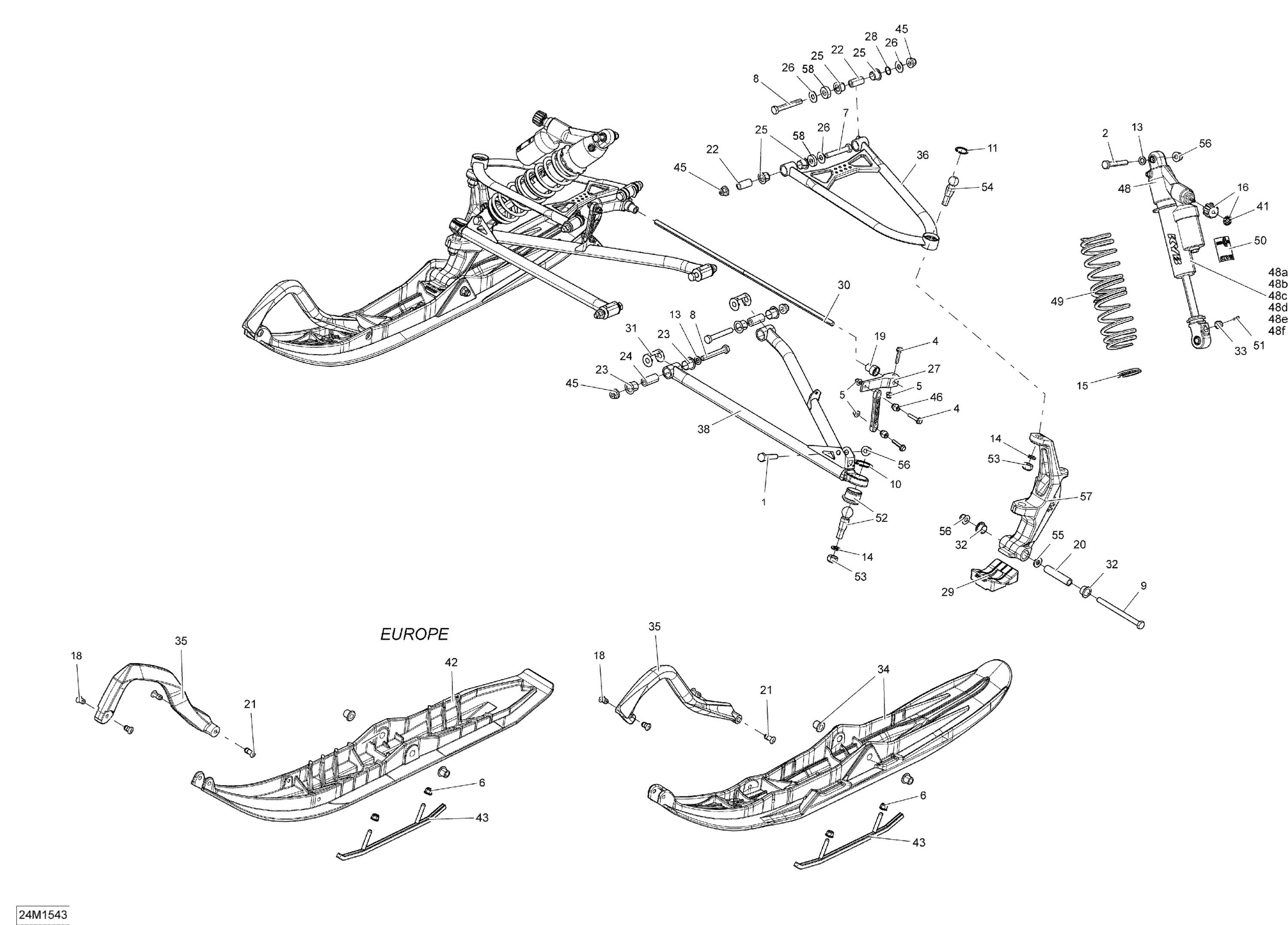 Front Suspension And Ski _24M1559