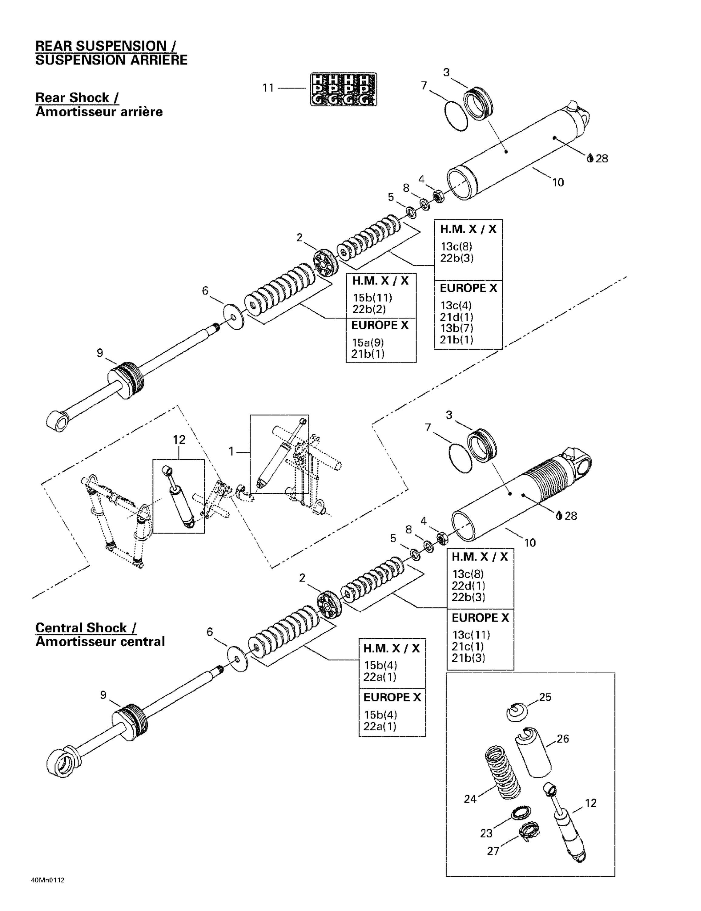 Front Take Apart Shocks
