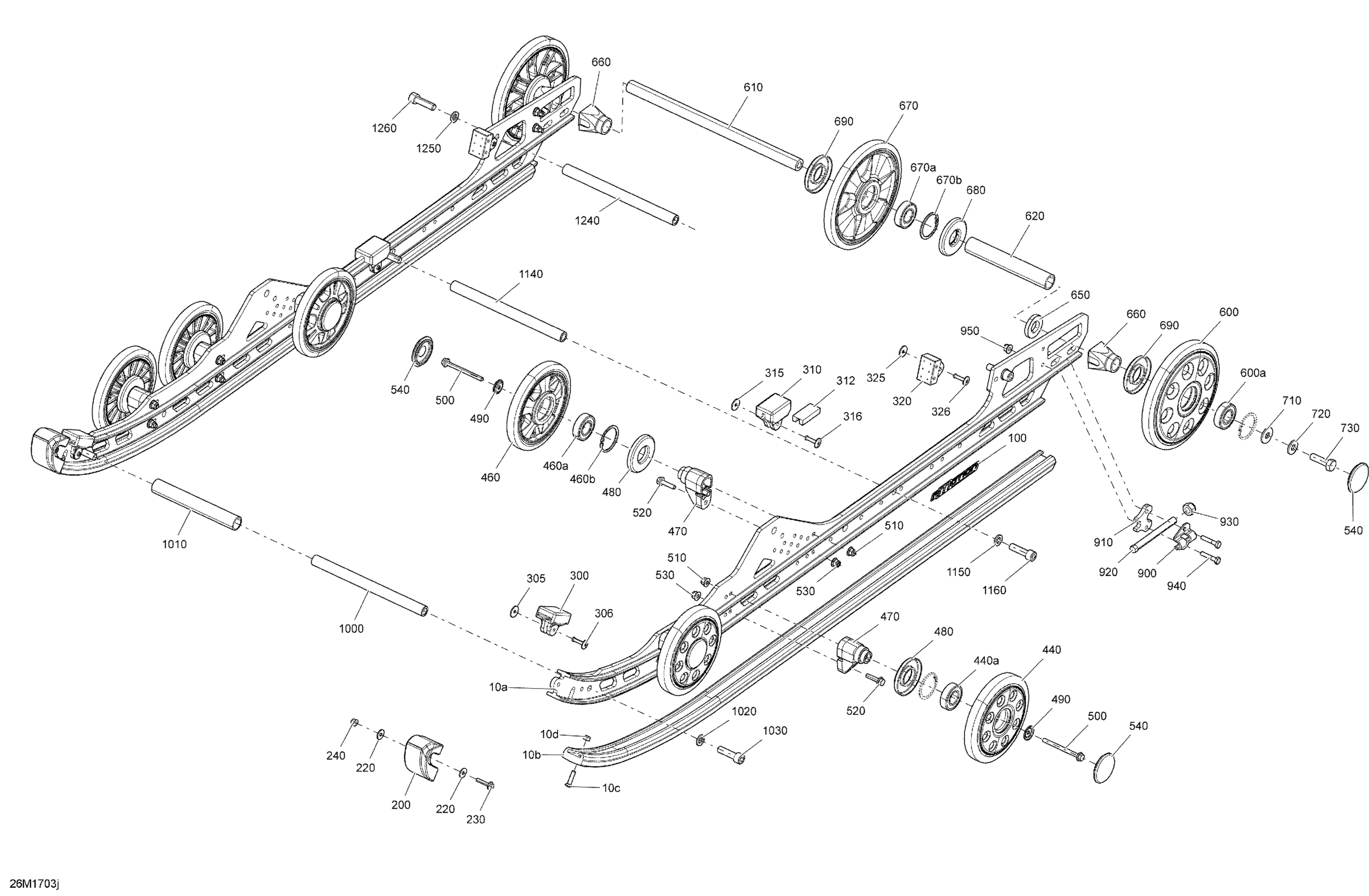 Схема узла: Rear Suspension - rMotion - Package X - Inferior