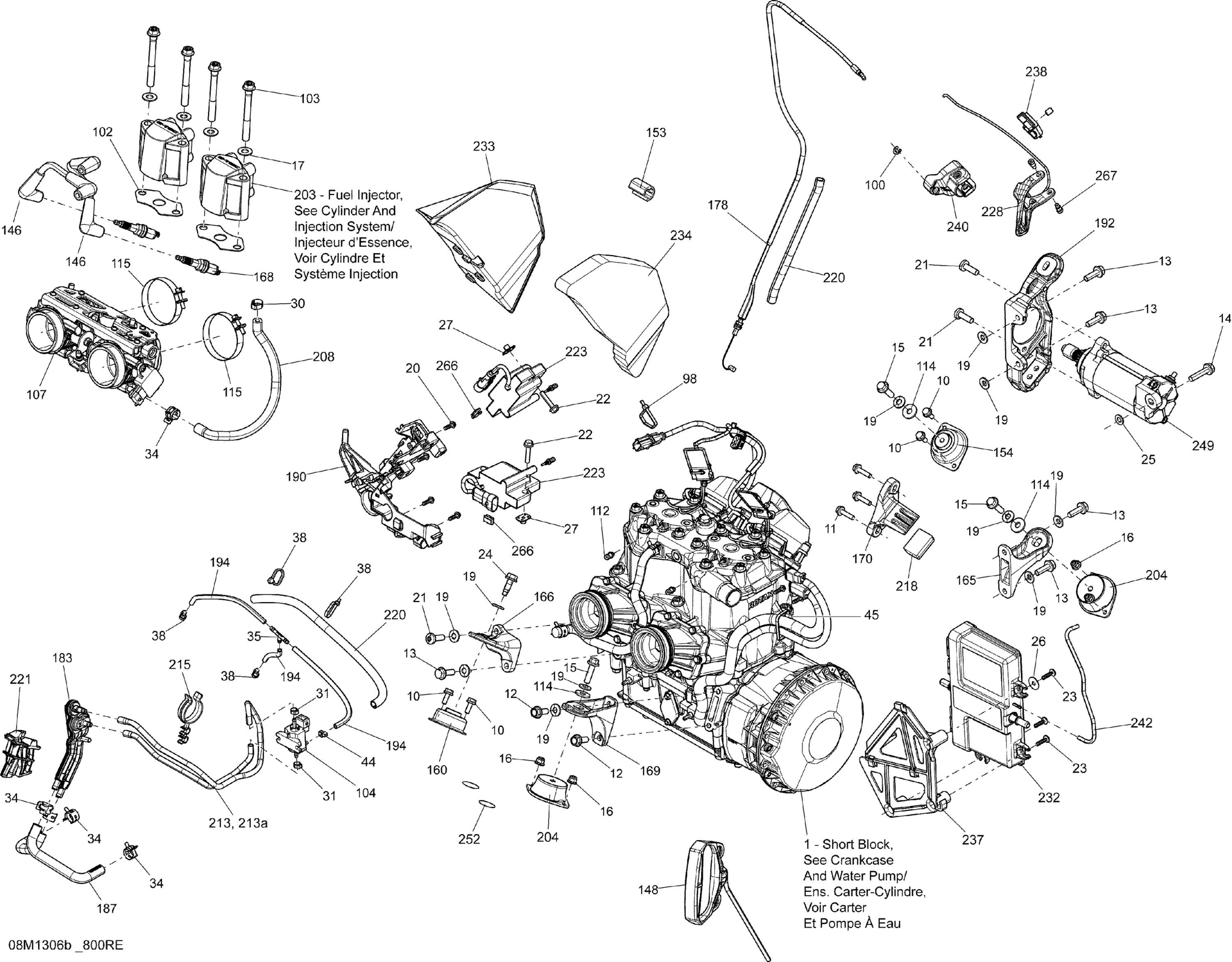 Схема узла: Engine And Engine Support 800