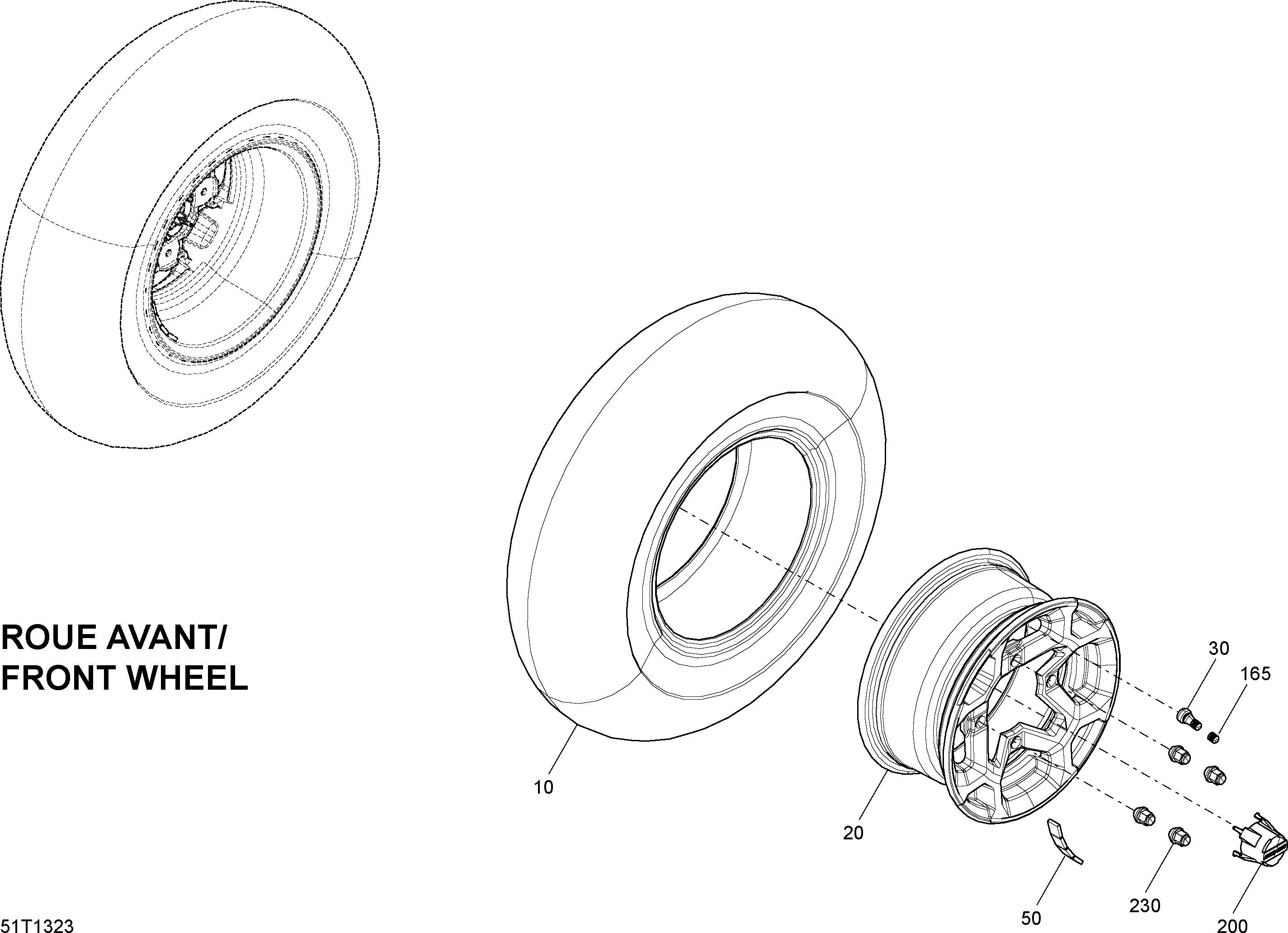 Схема узла: Wheels And Tires Front