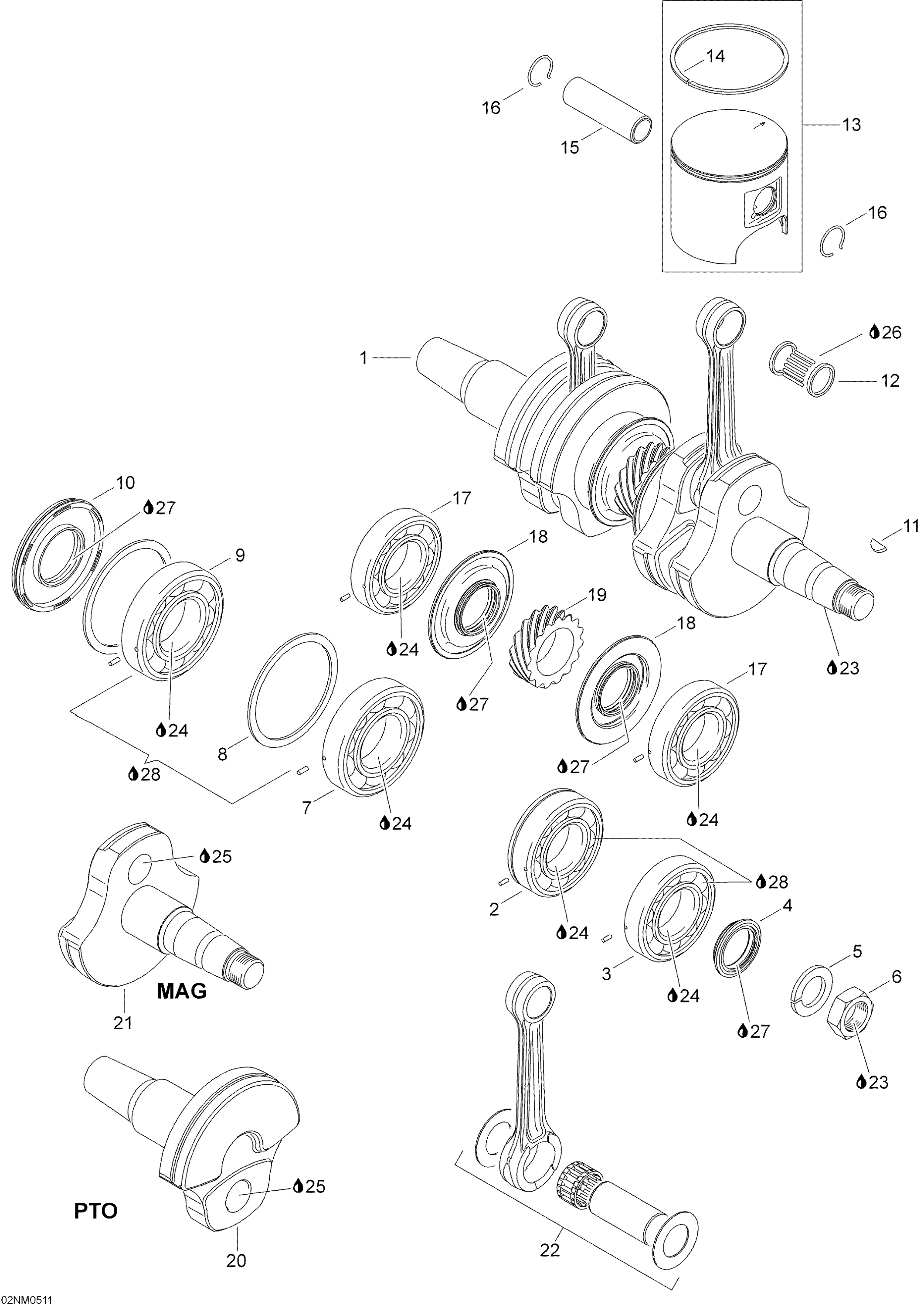Схема узла: Crankshaft