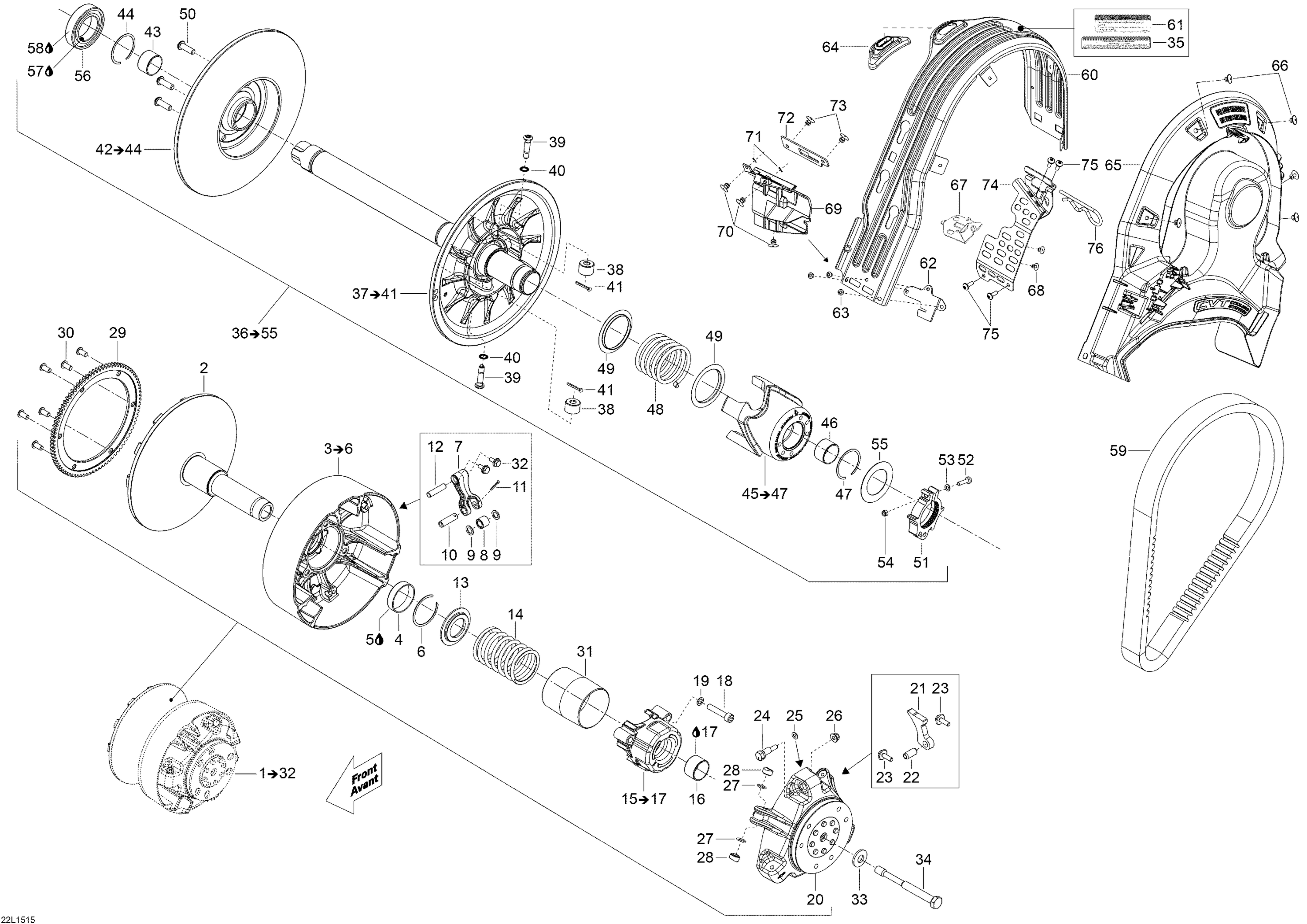 Схема узла: Pulley System