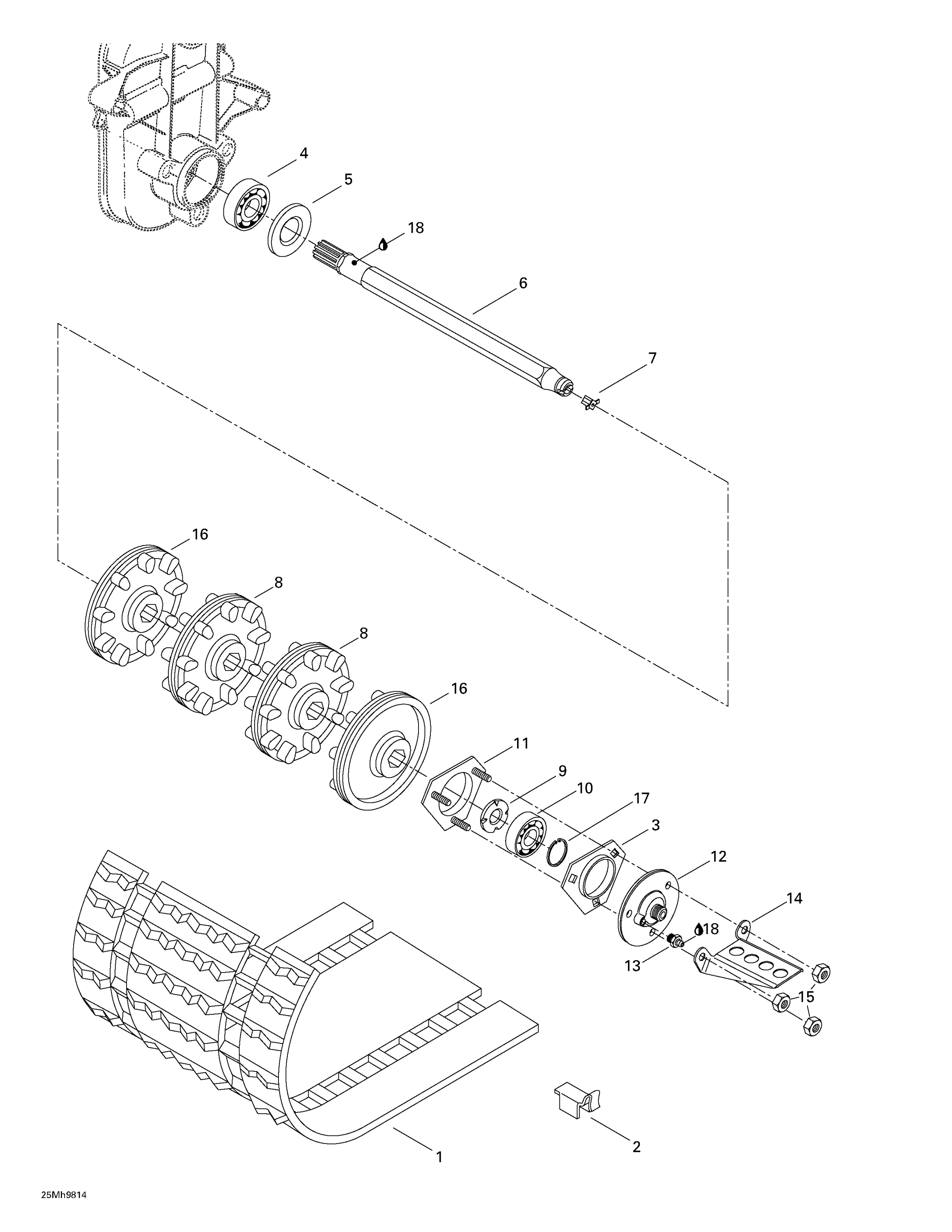 Схема узла: Drive Axle And Track