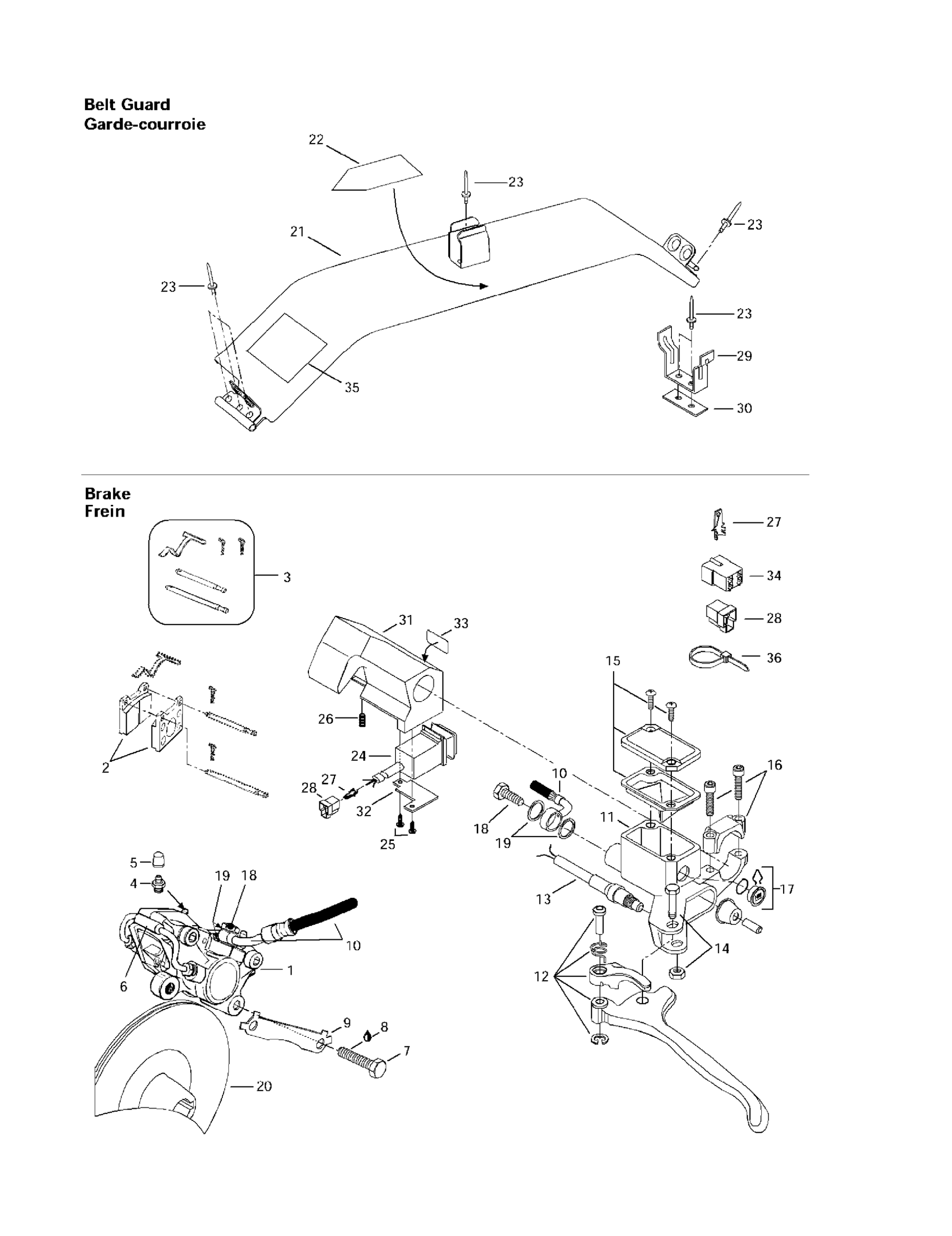 Hydraulic Brake And Belt Guard