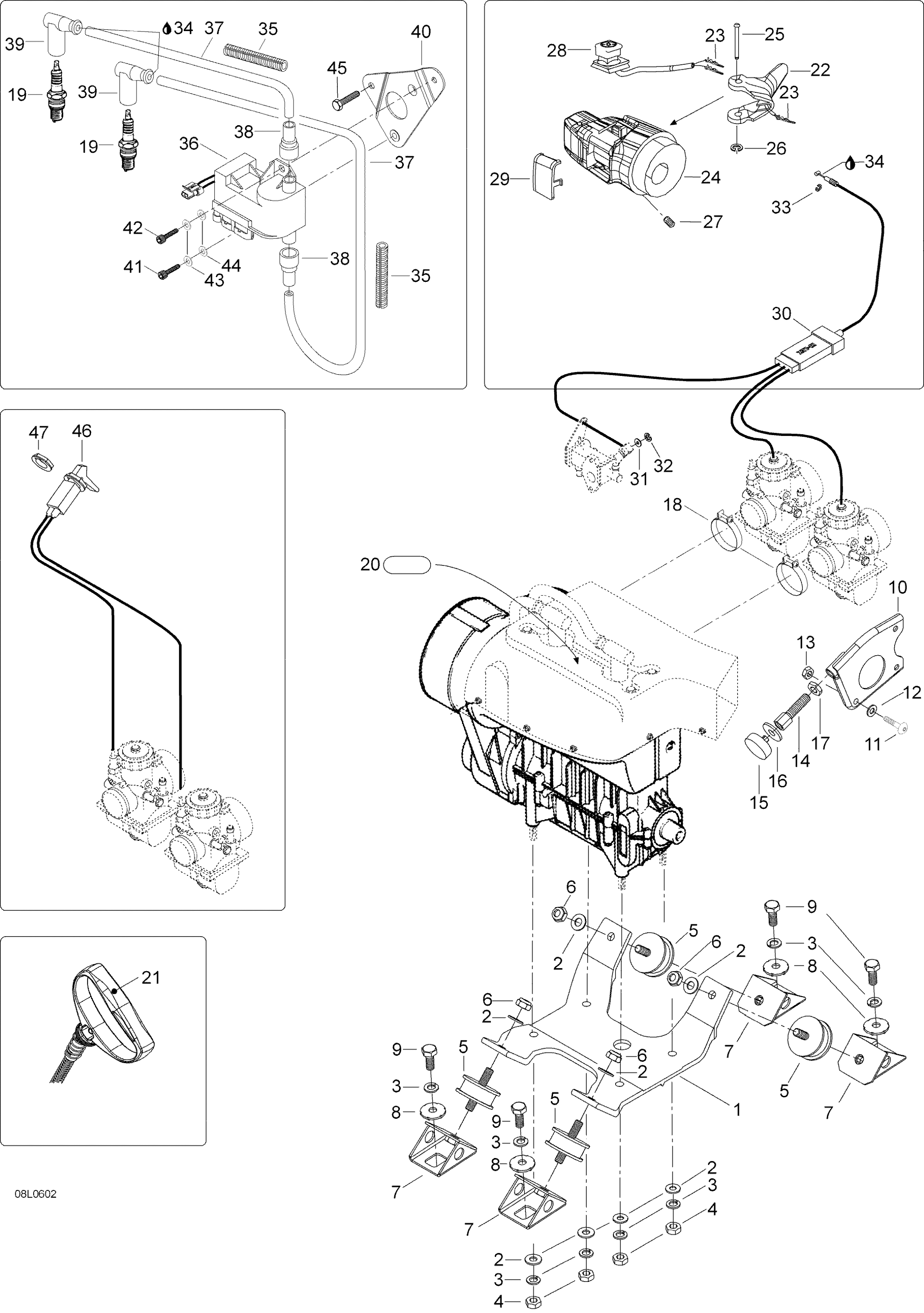 Схема узла: Engine And Engine Support