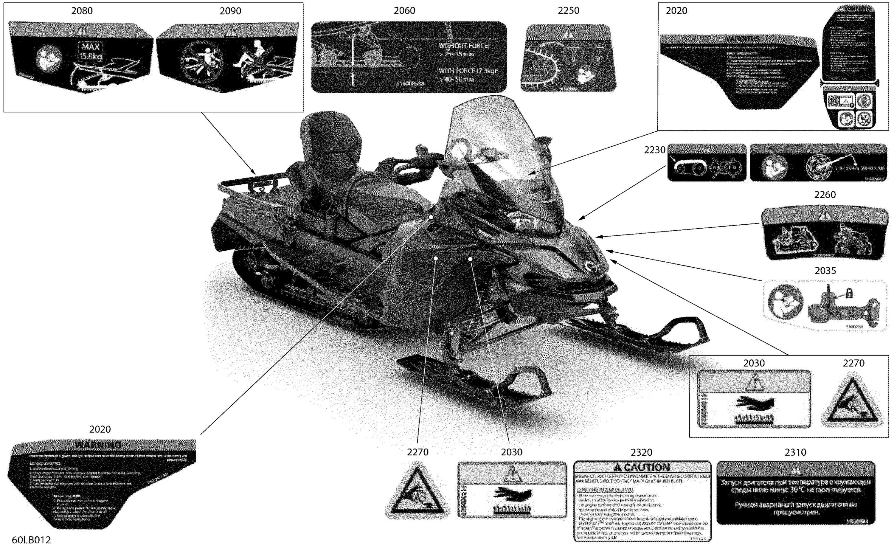 Схема узла: Body - Warning Decals