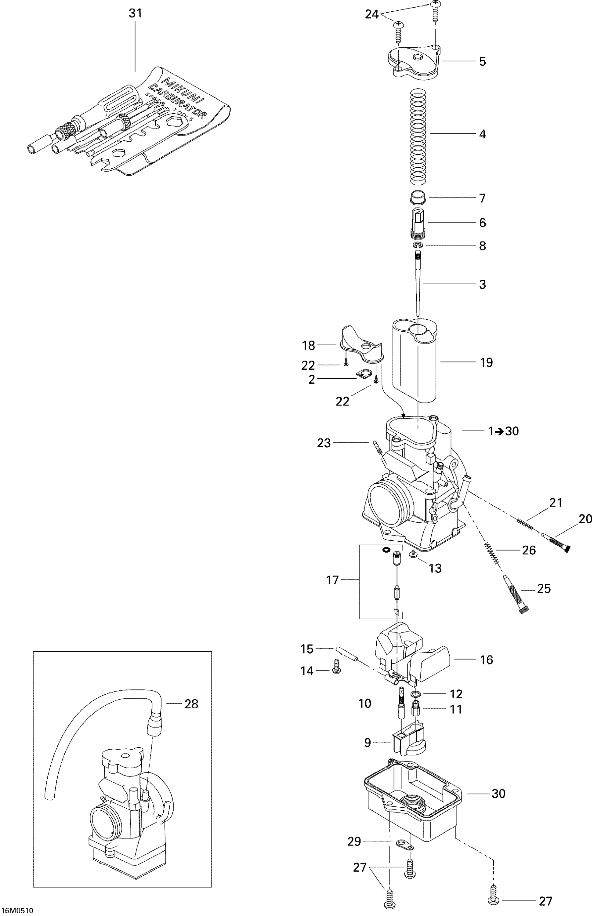 Схема узла: Carburetor