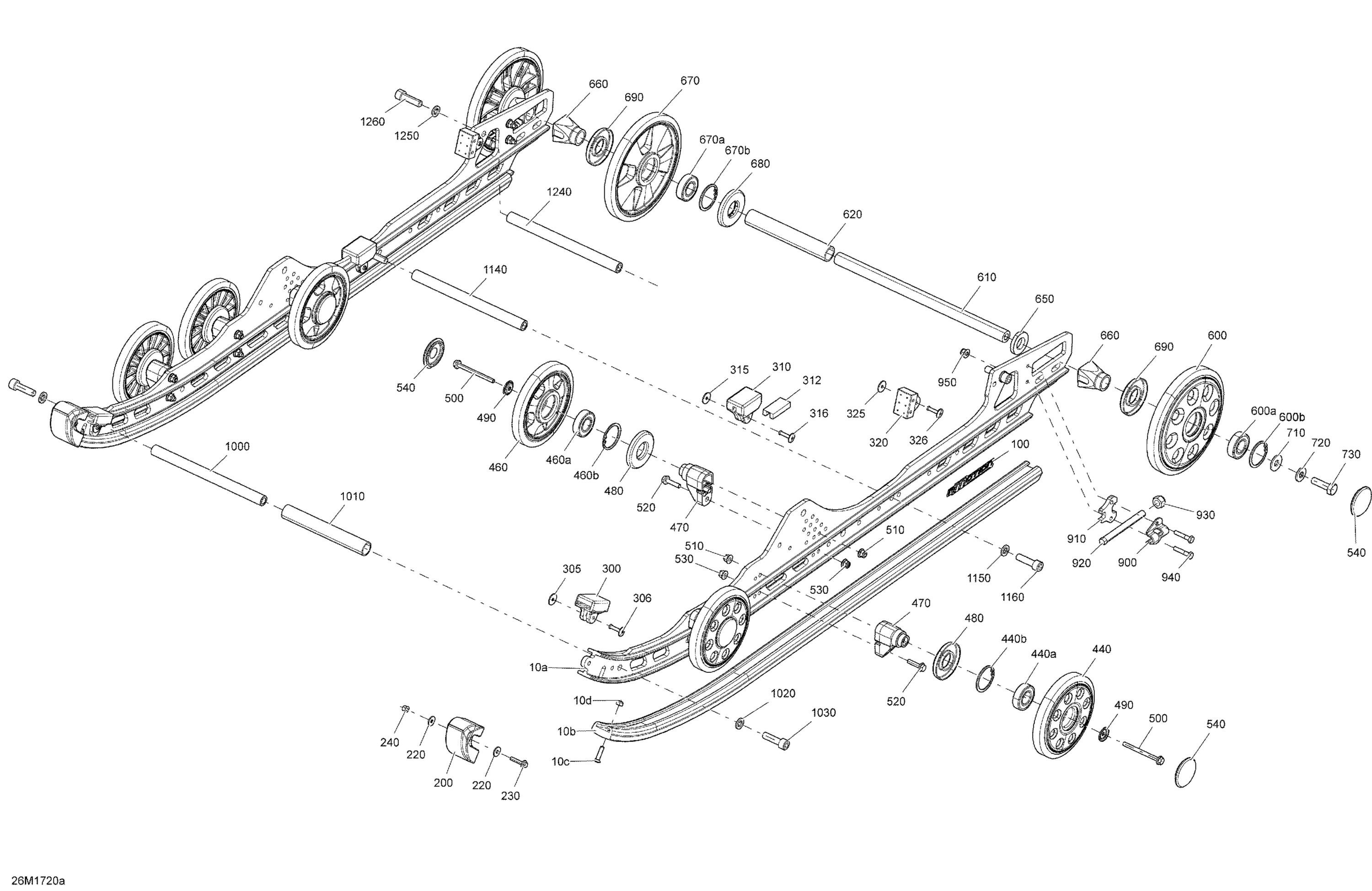 Схема узла: Rear Suspension - rMotion with QAS - Inferior