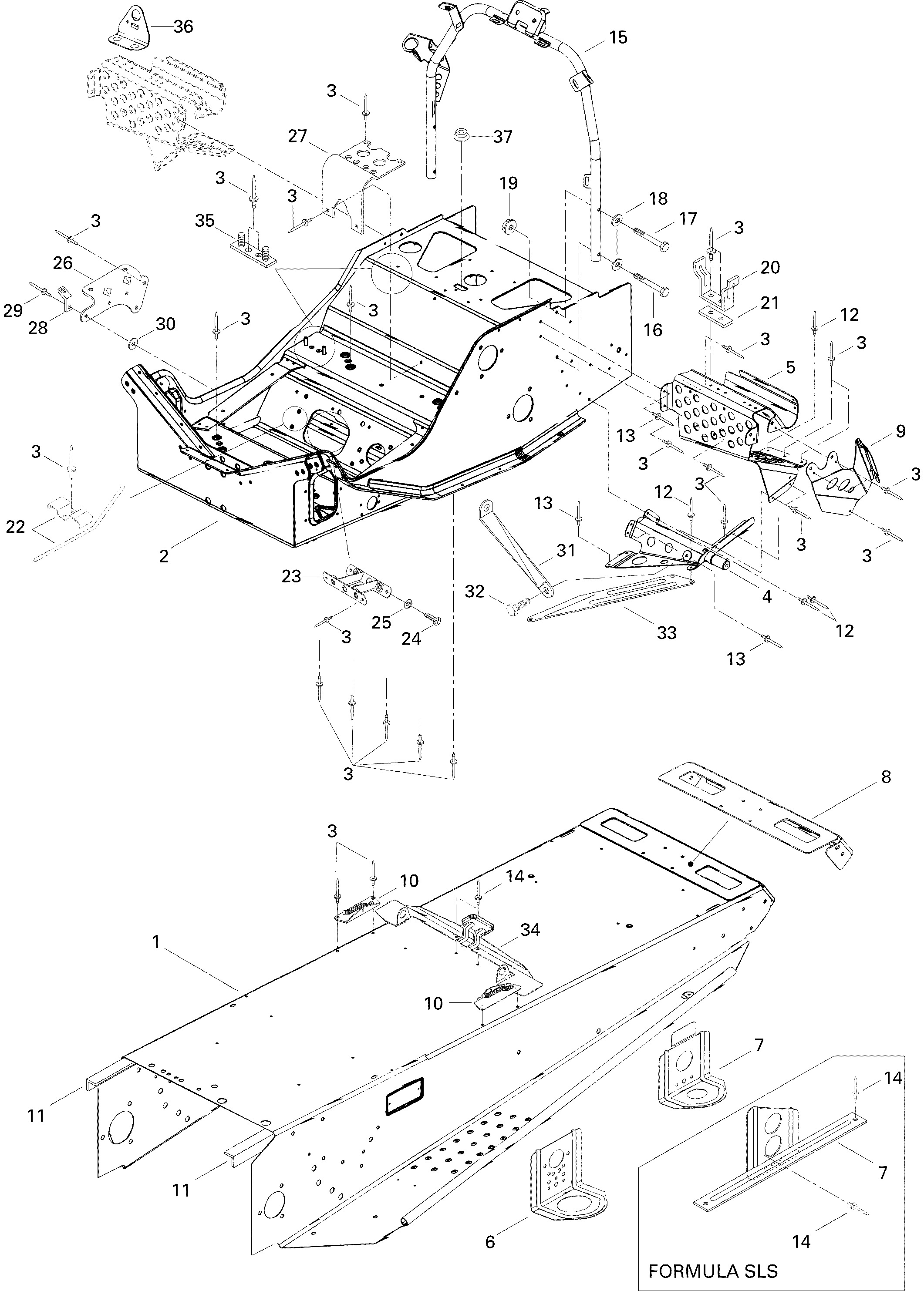 Frame and Components Formula SLS