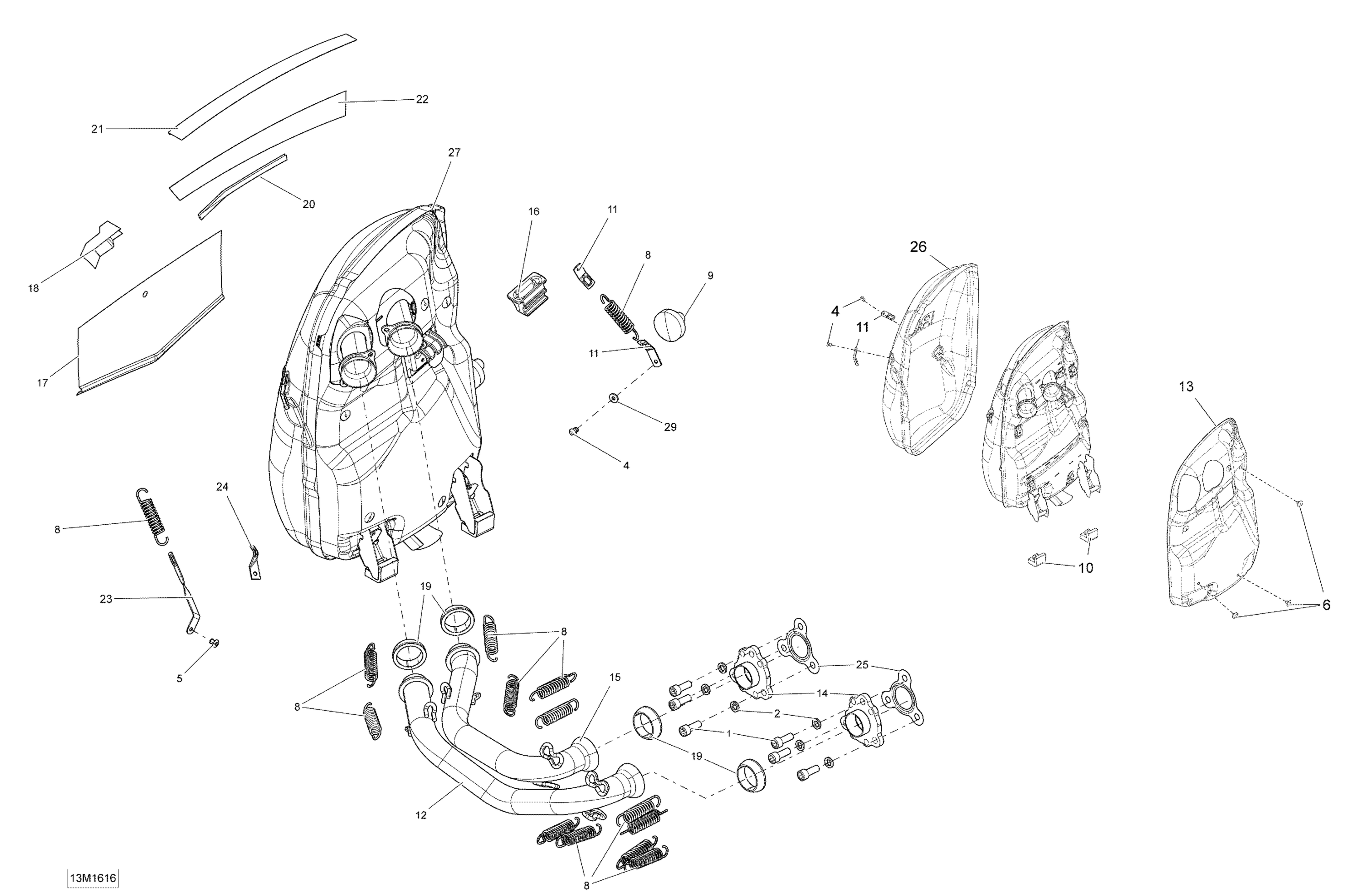 Exhaust System - 600 ACE