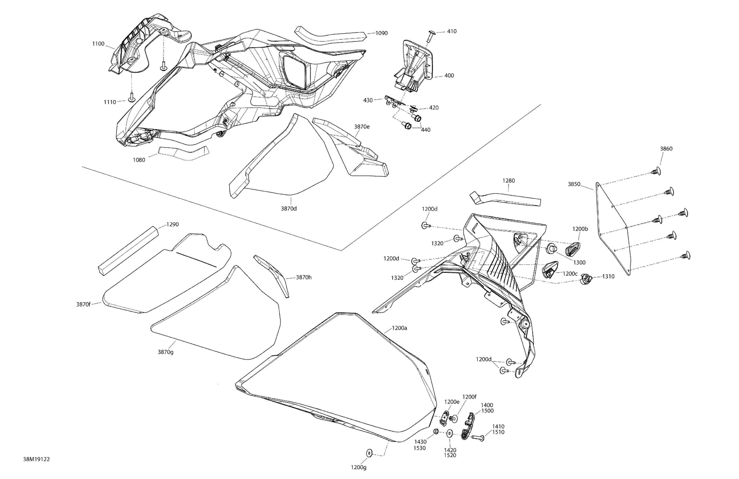 Схема узла: Hood - 600 Racing - Panel