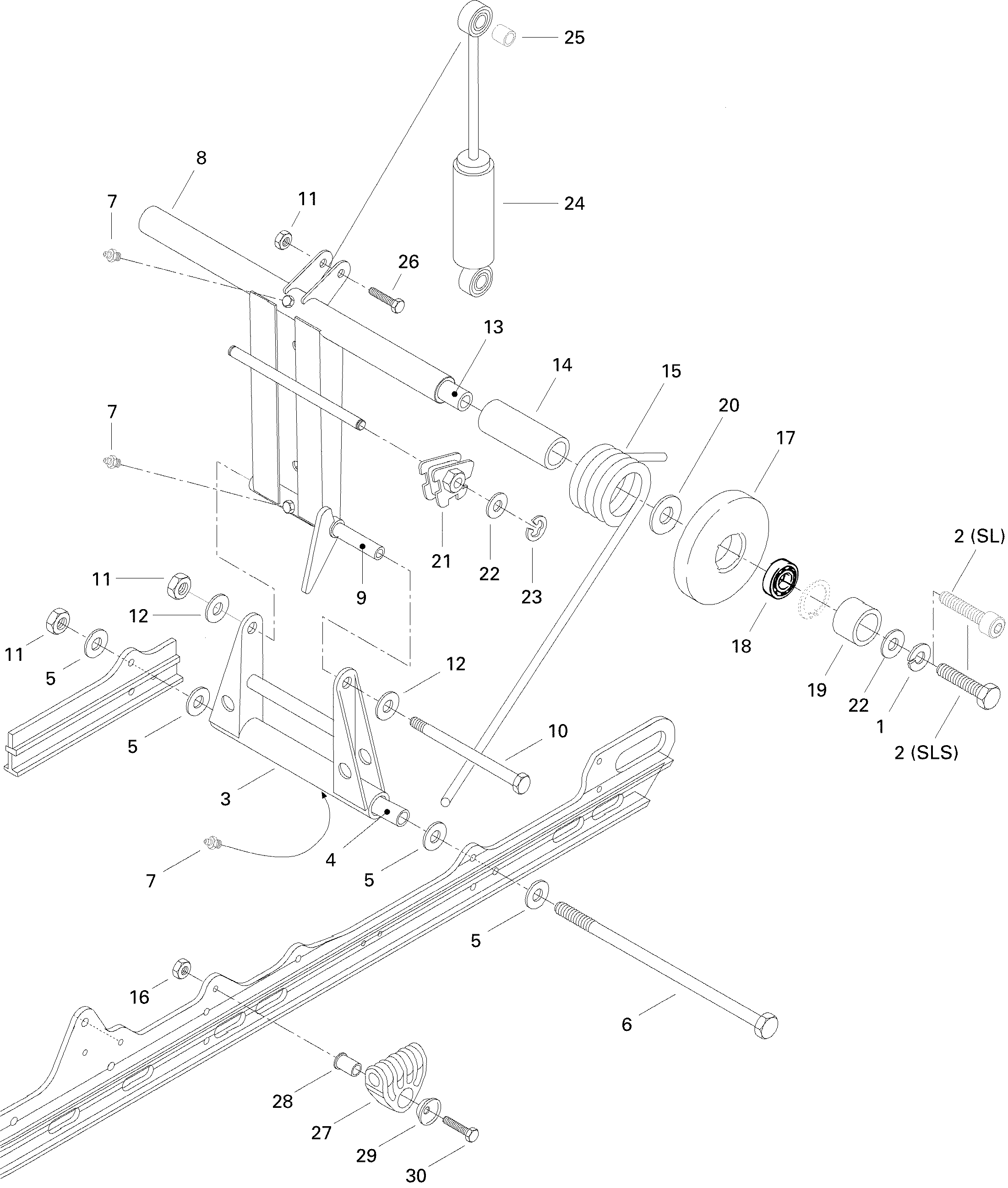 Rear Arm Formula SLS