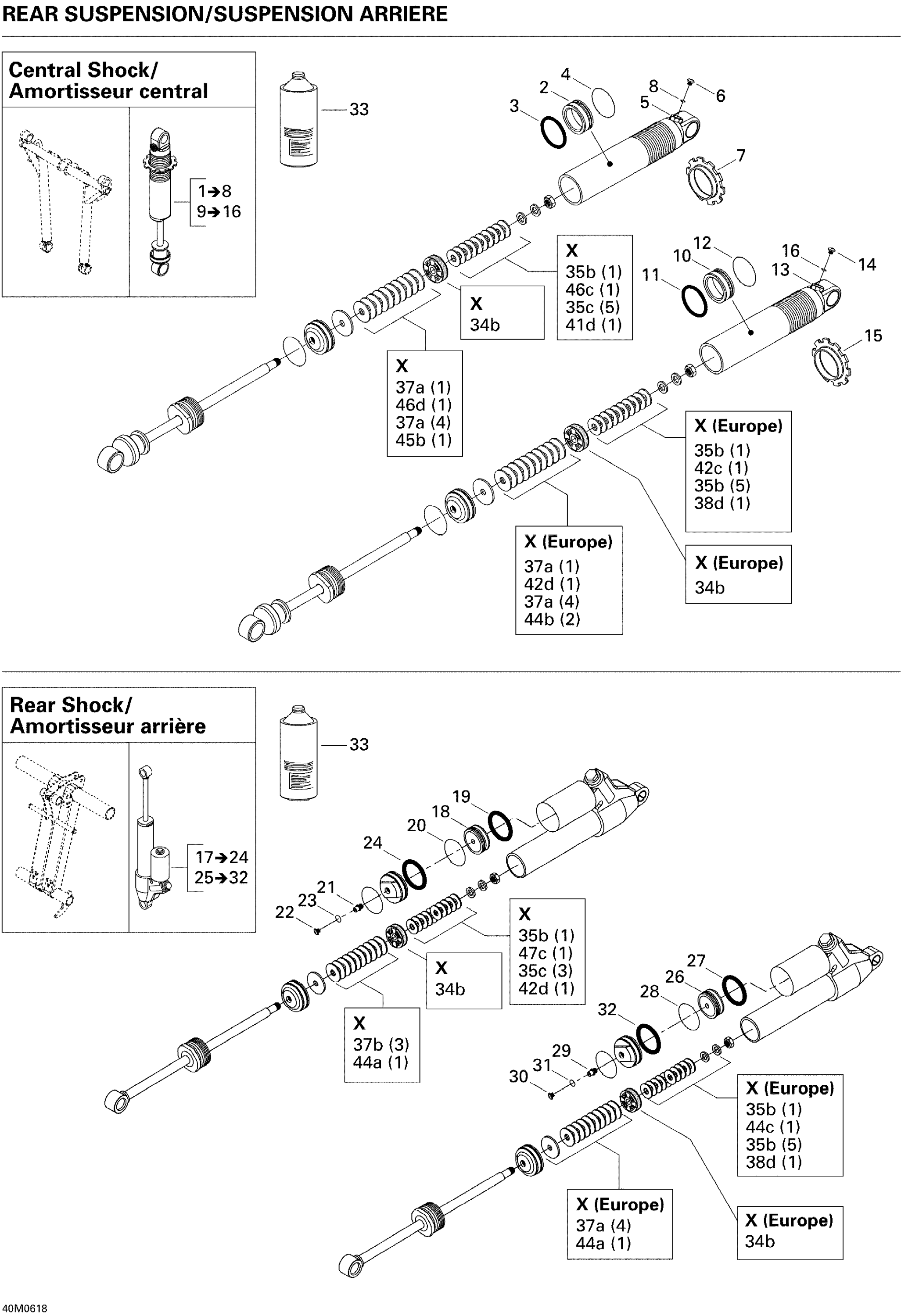 Take Apart Shock, Rear