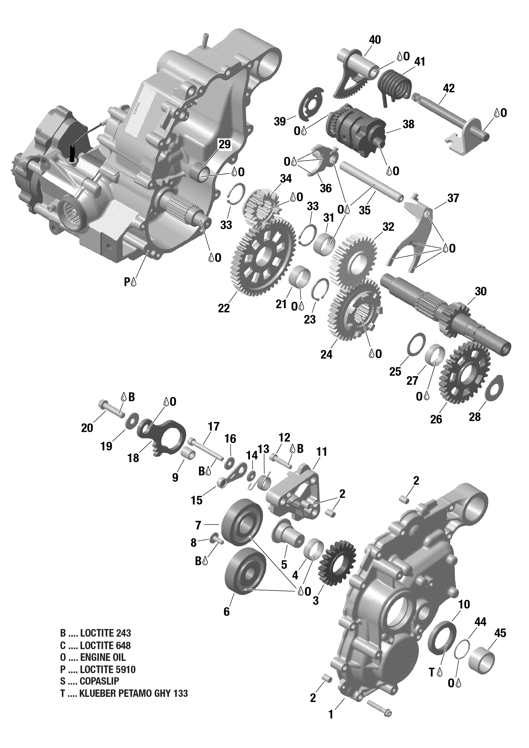 ROTAX - Gear Box 2 - 44828