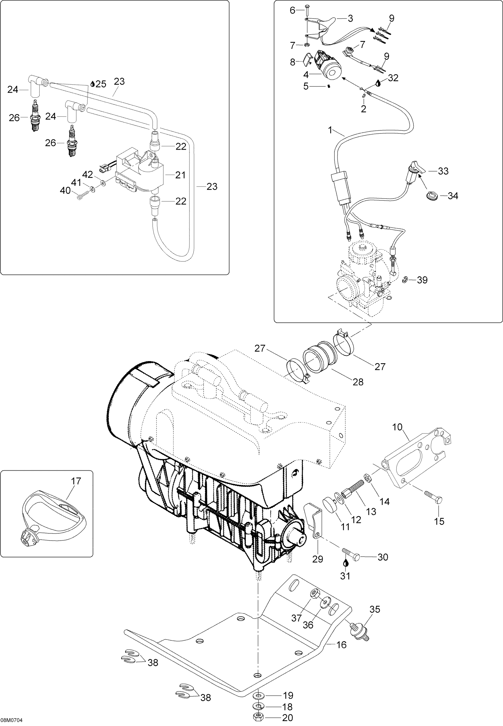 Схема узла: Engine And Engine Support