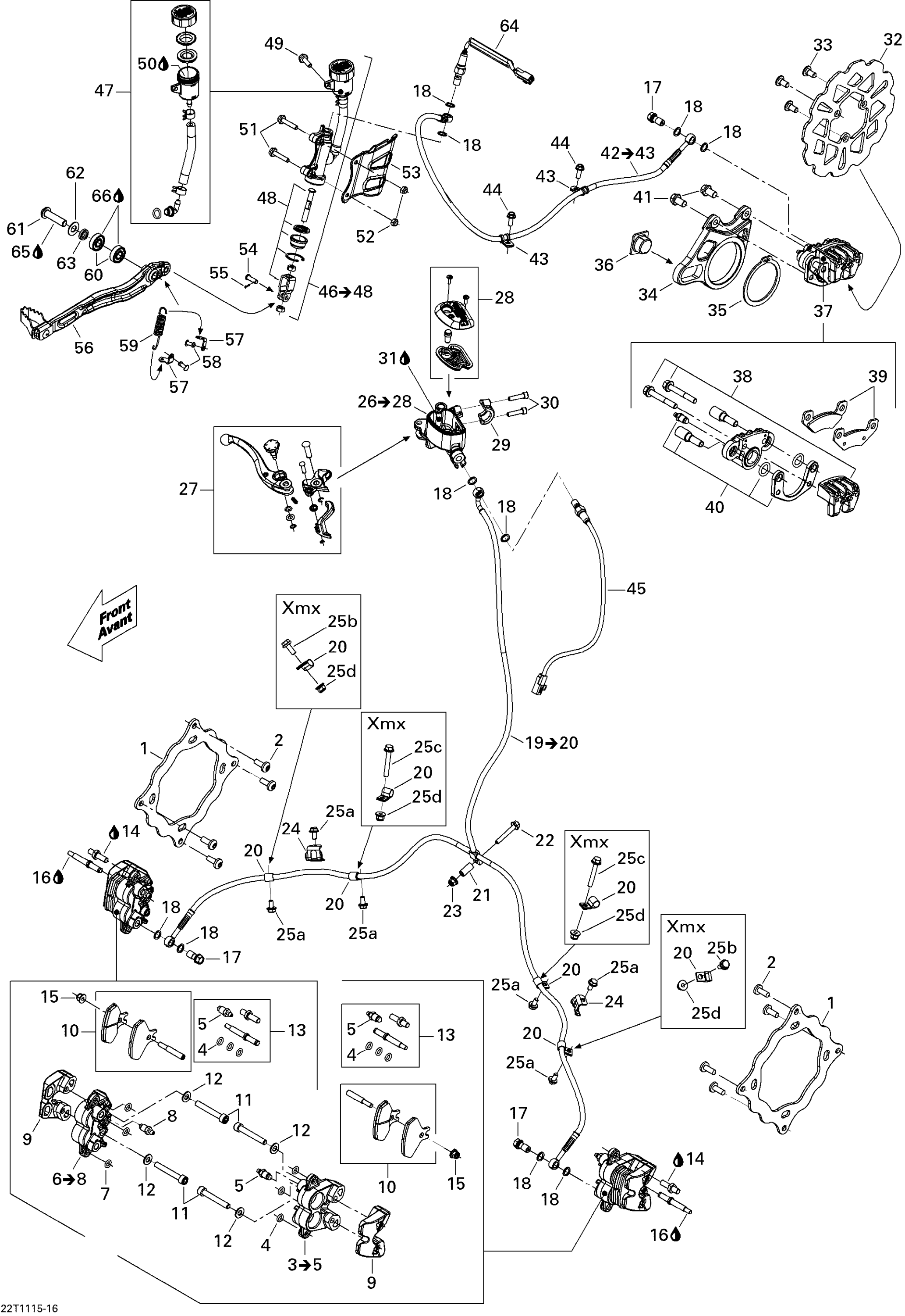 Схема узла: Hydraulic Brakes