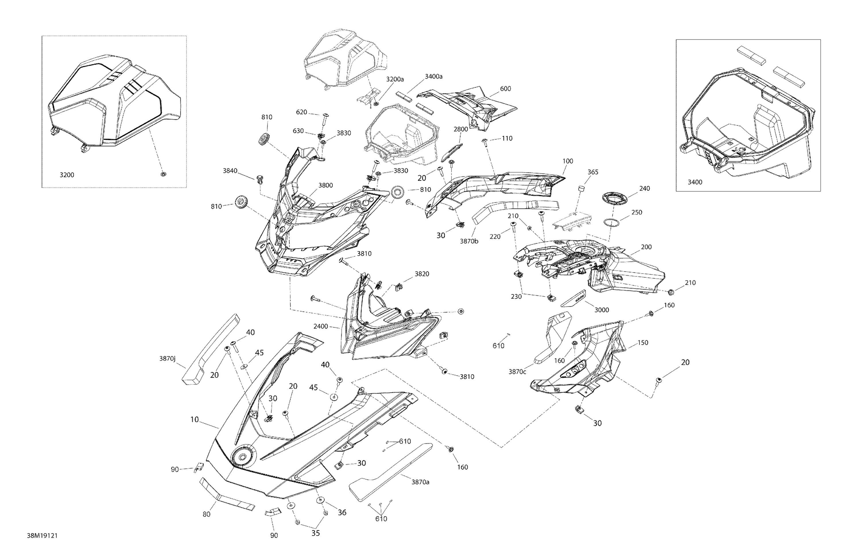 Hood - 600 Racing - Hood