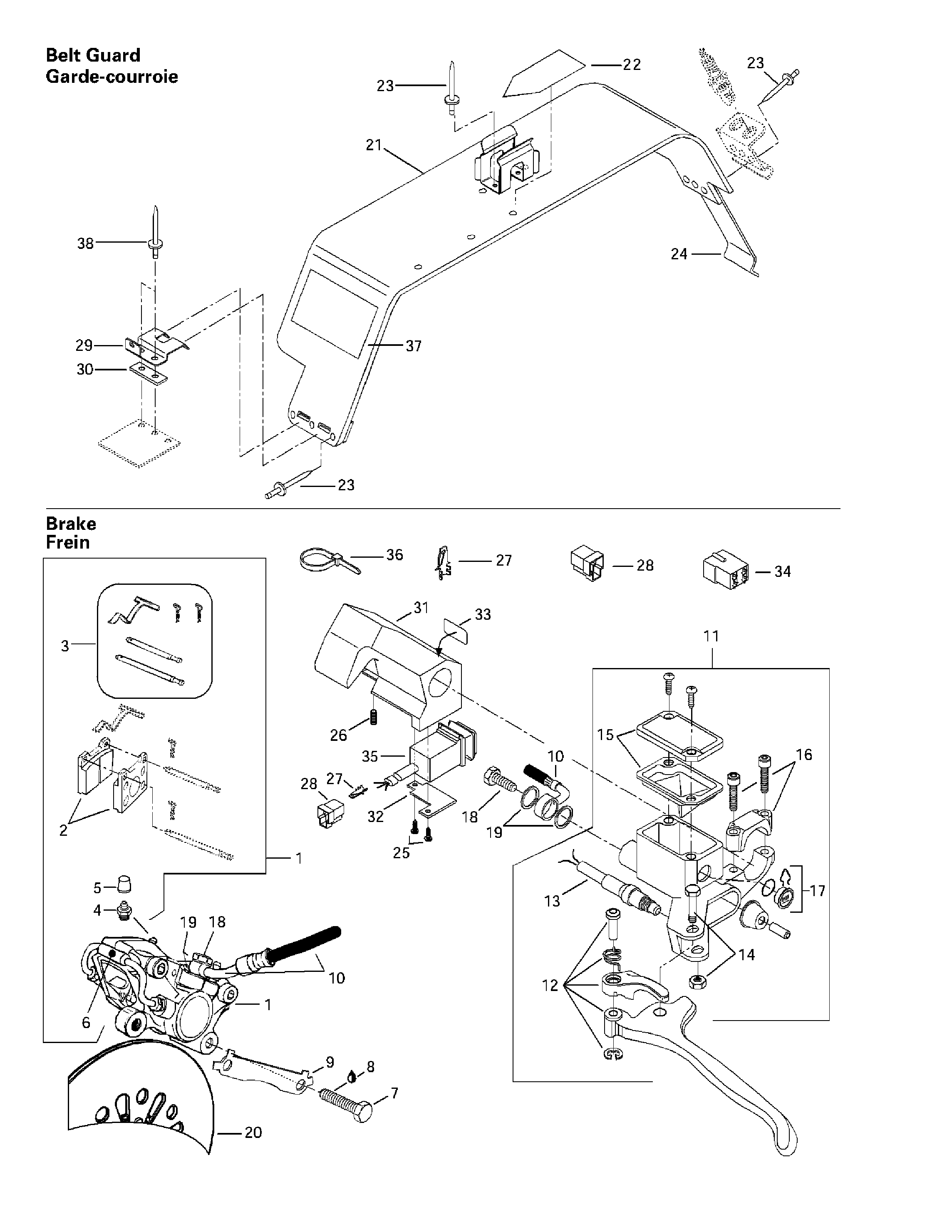 Hydraulic Brake And Belt Guard