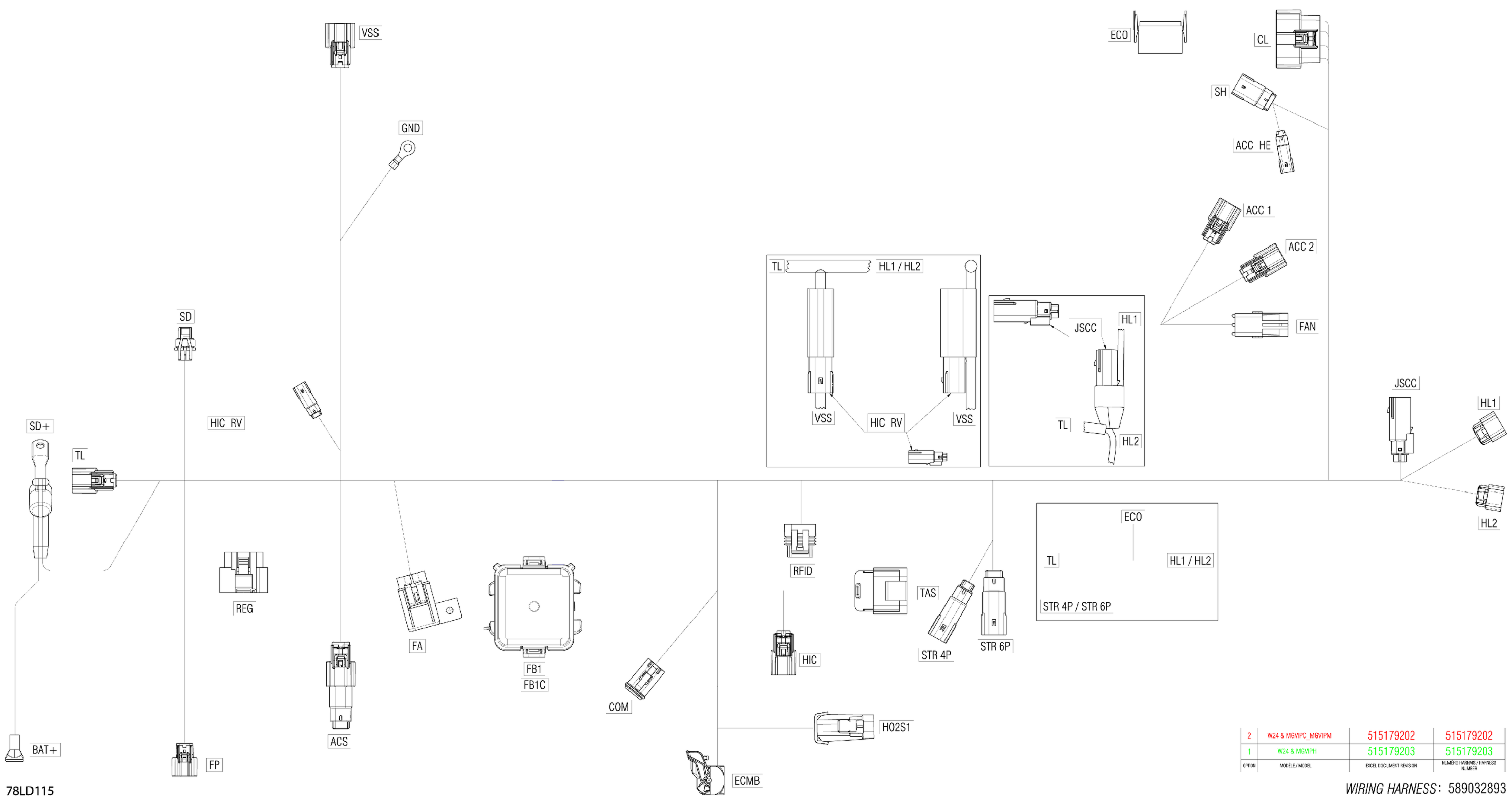 Electric - Main Harness - 515179202