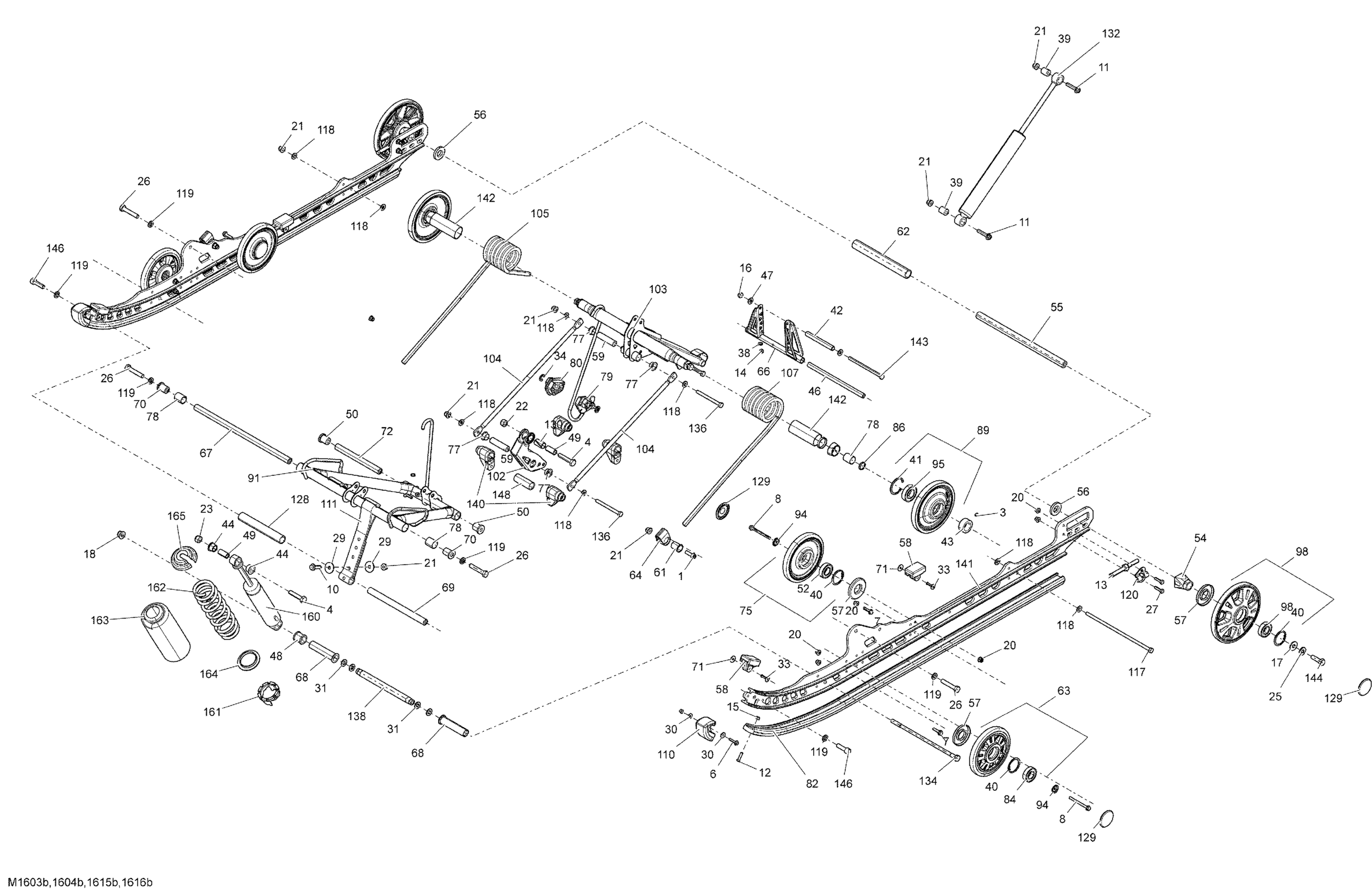 Схема узла: Rear Suspension - Package Sport