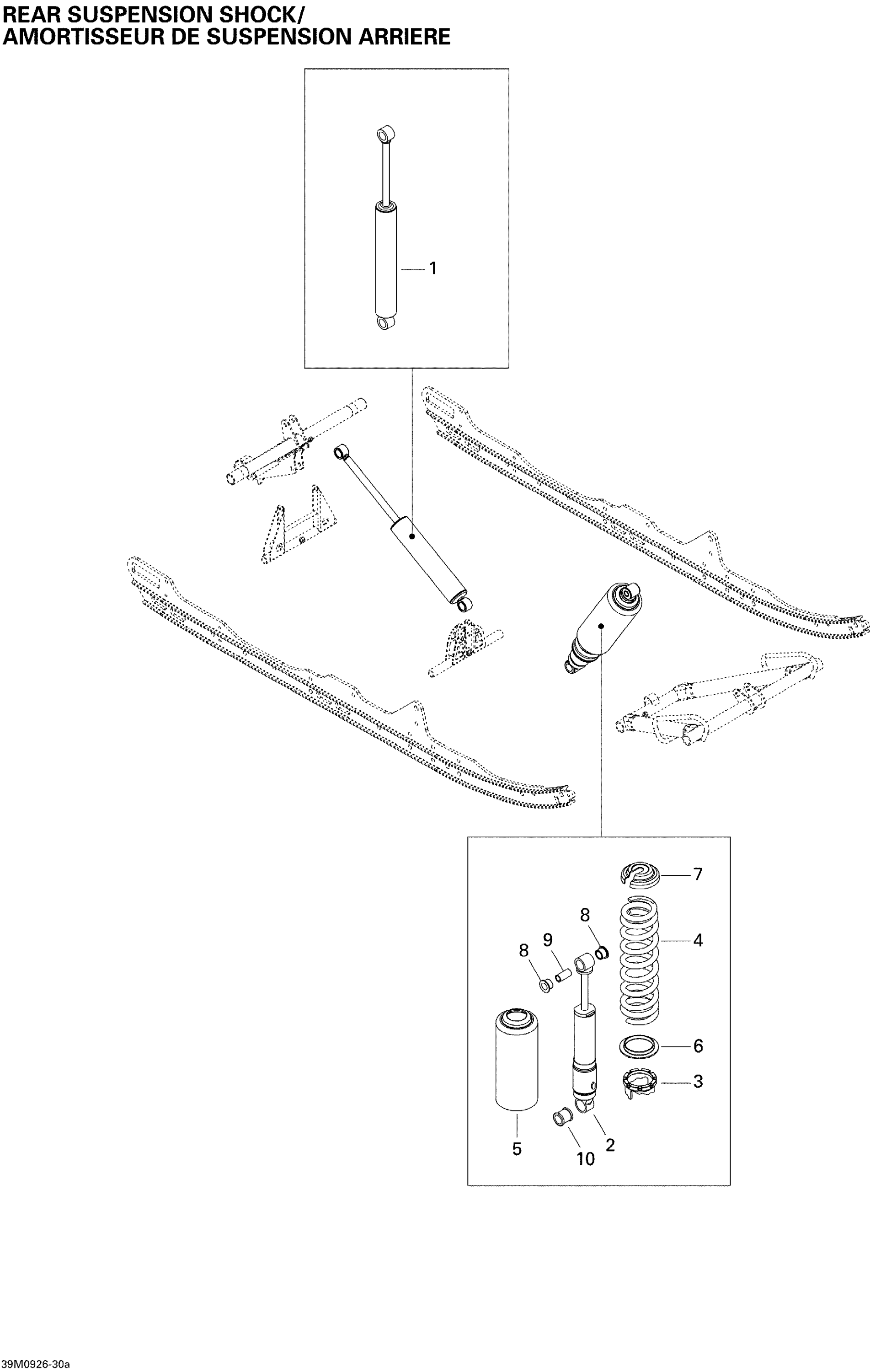 Схема узла: Rear Suspension Shocks