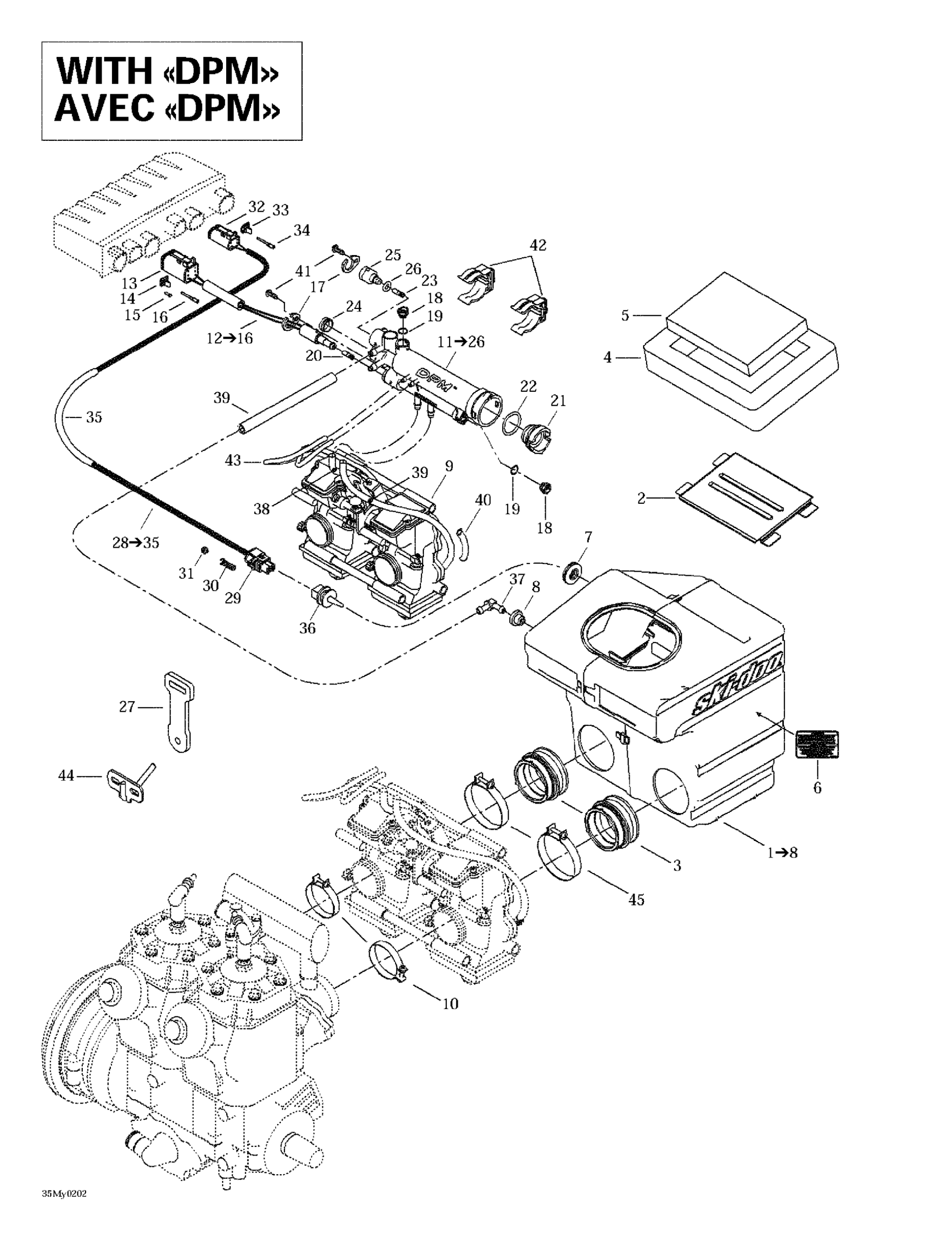 Схема узла: Air Intake System (with DPM)