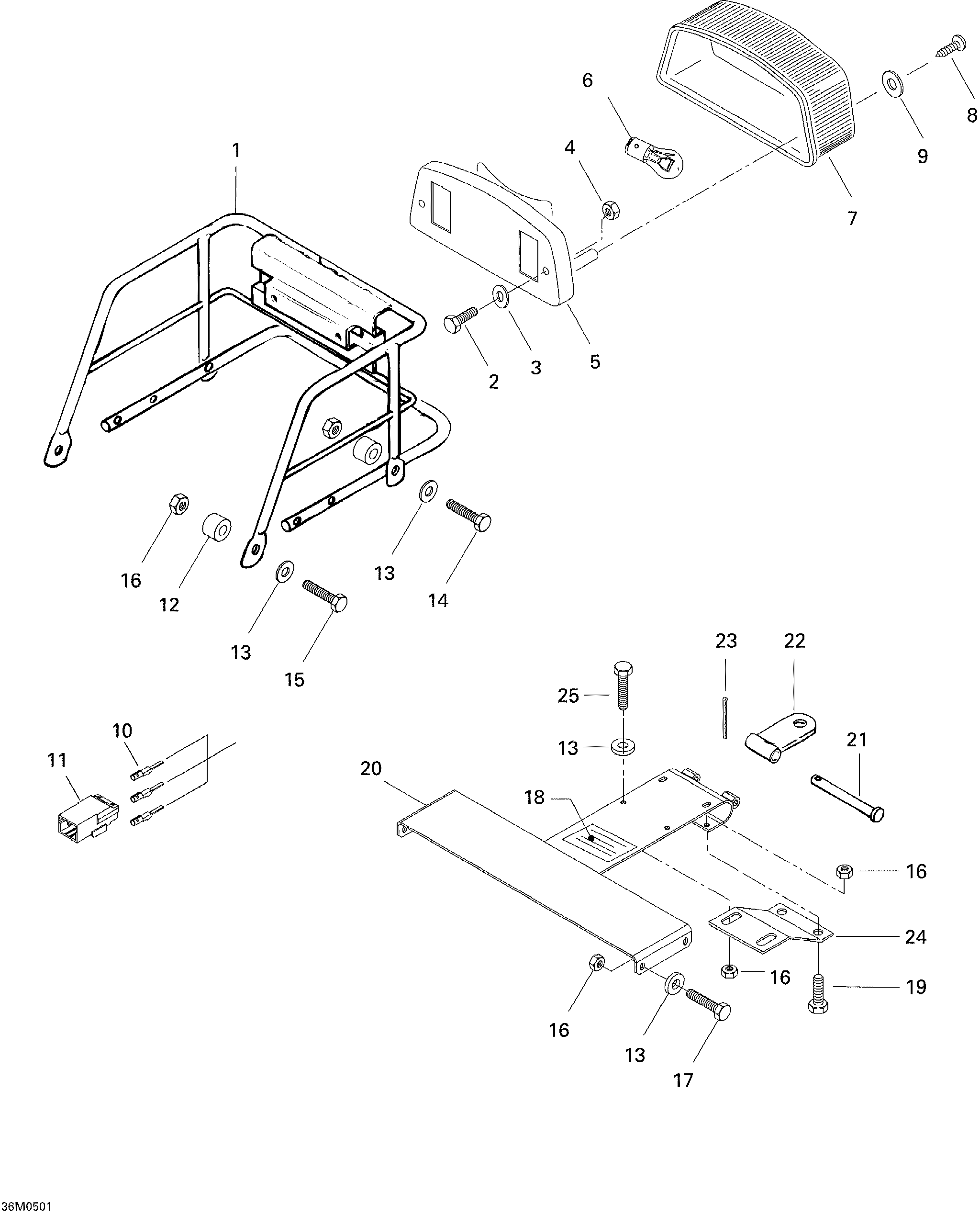 Схема узла: Luggage Rack