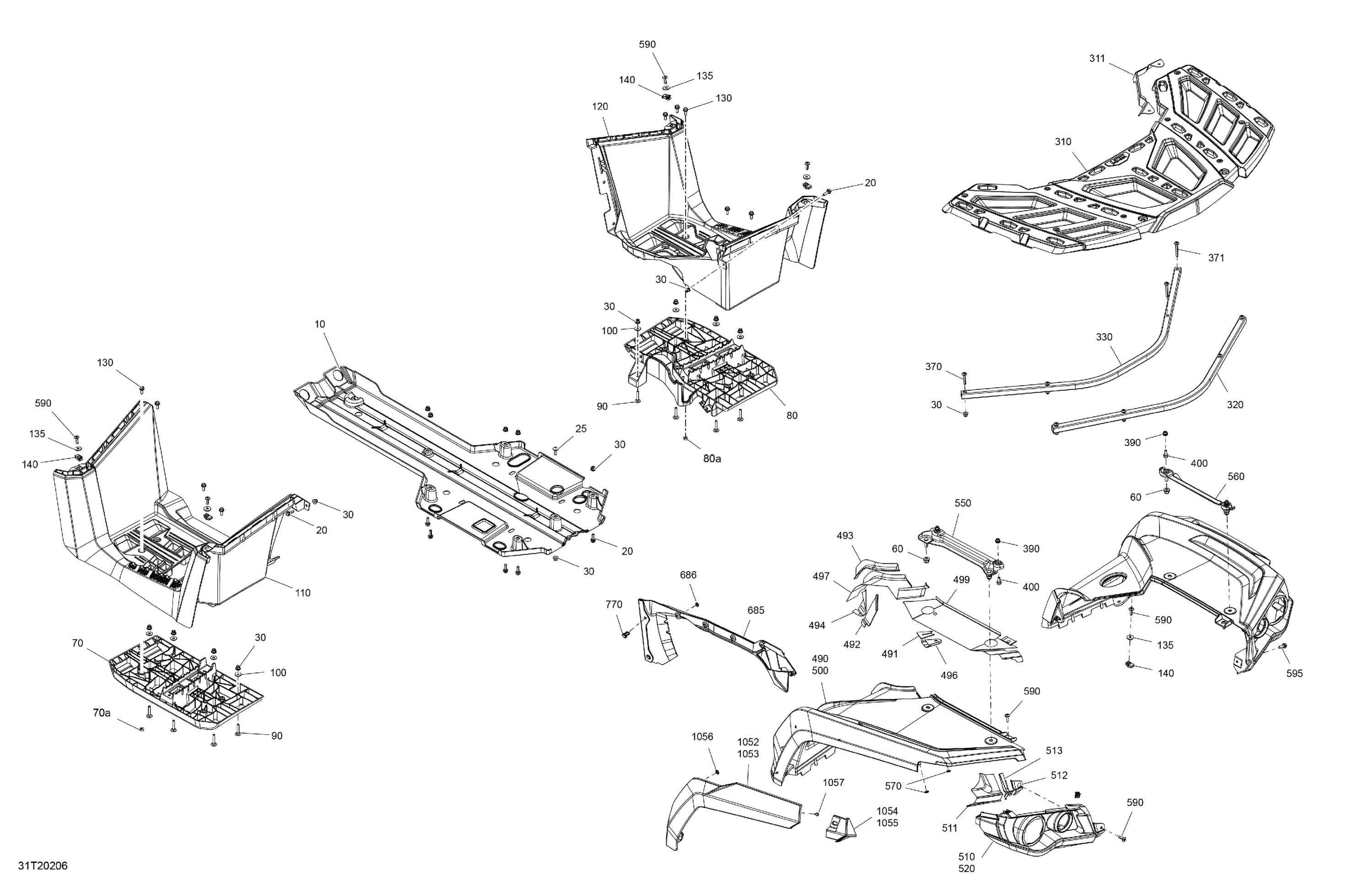 Схема узла: Body - Rear Section - PRO+