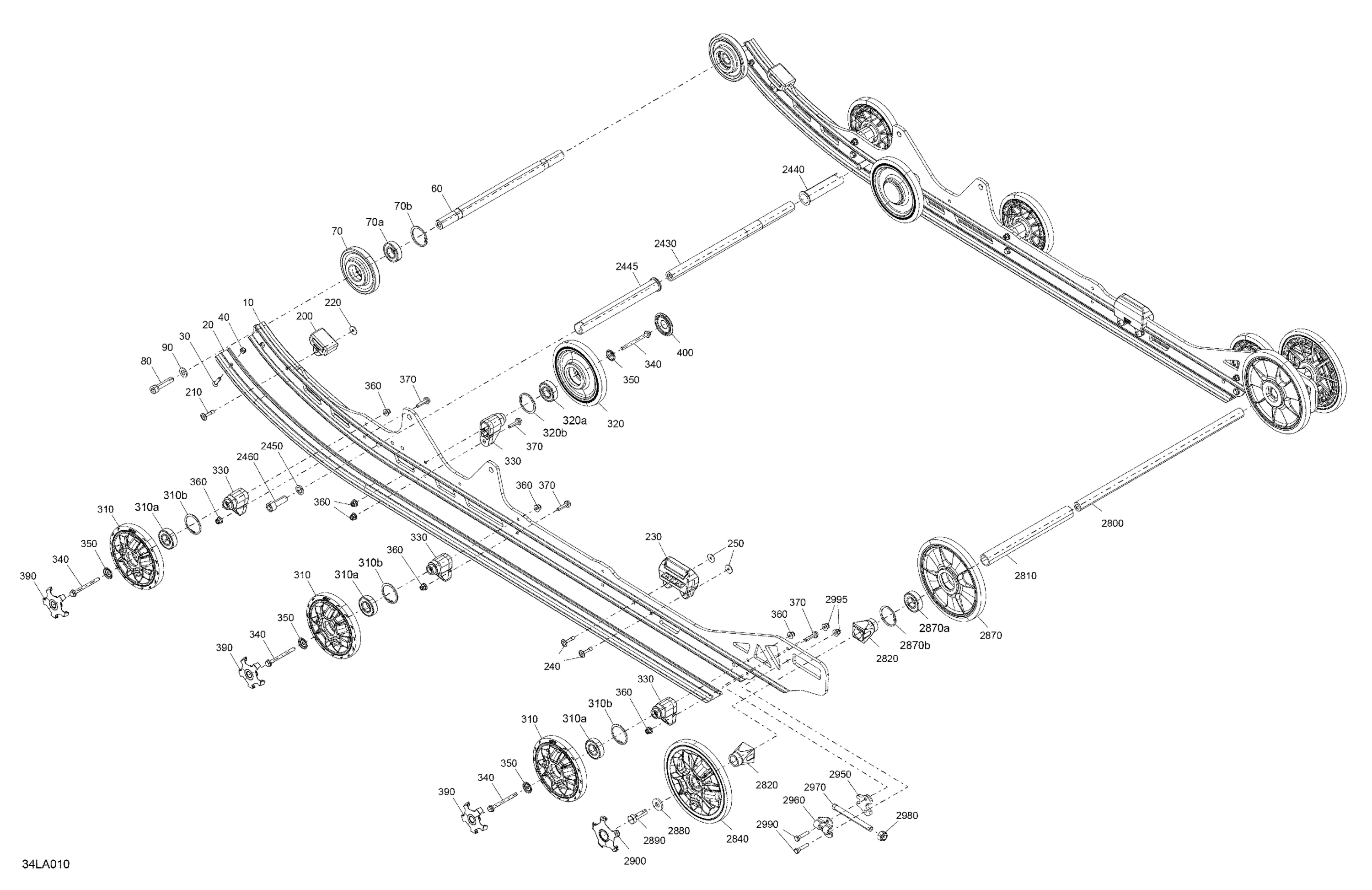 Схема узла: Suspension - Rear - Lower Section
