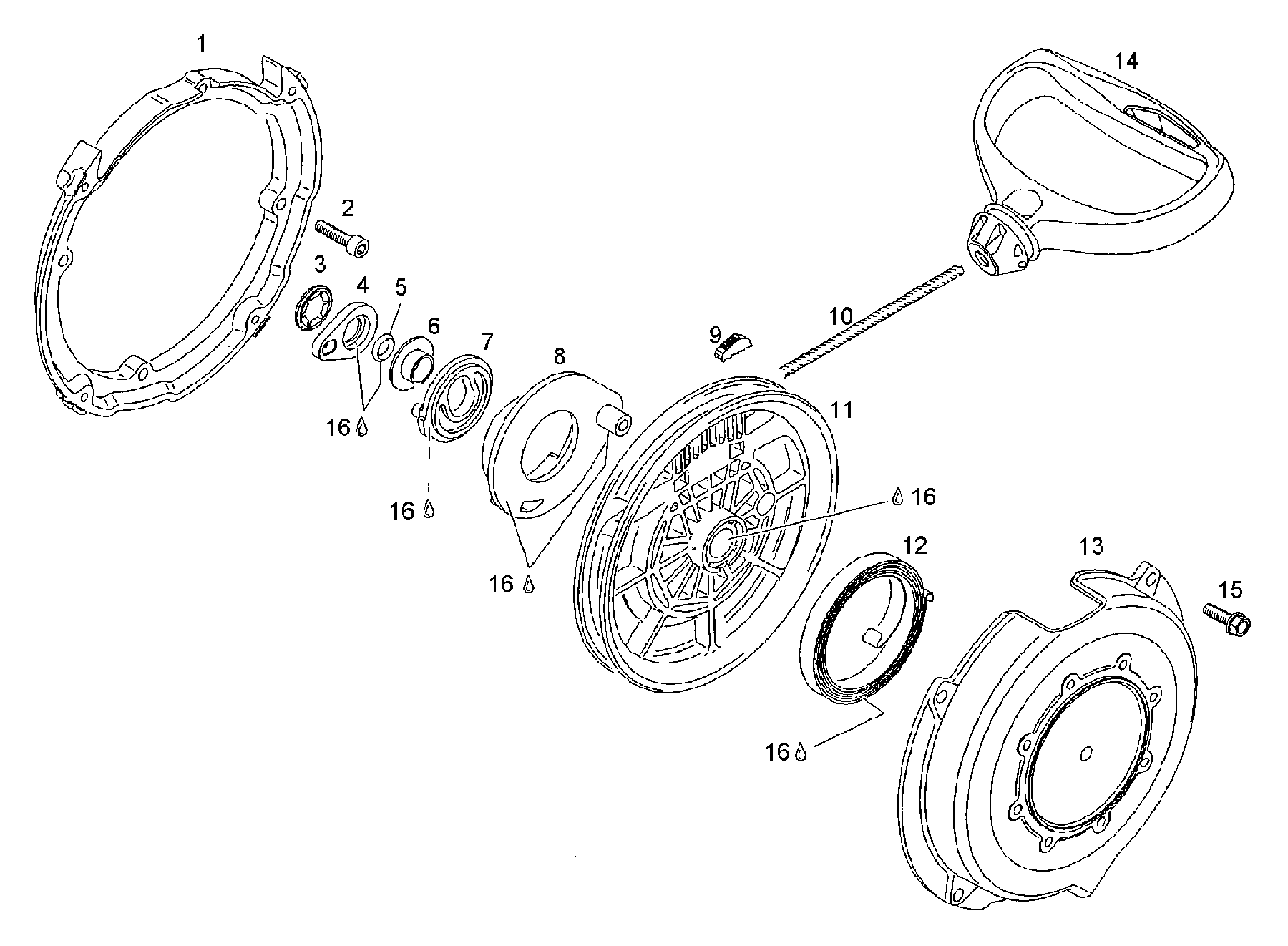 Схема узла: Rewind Starter