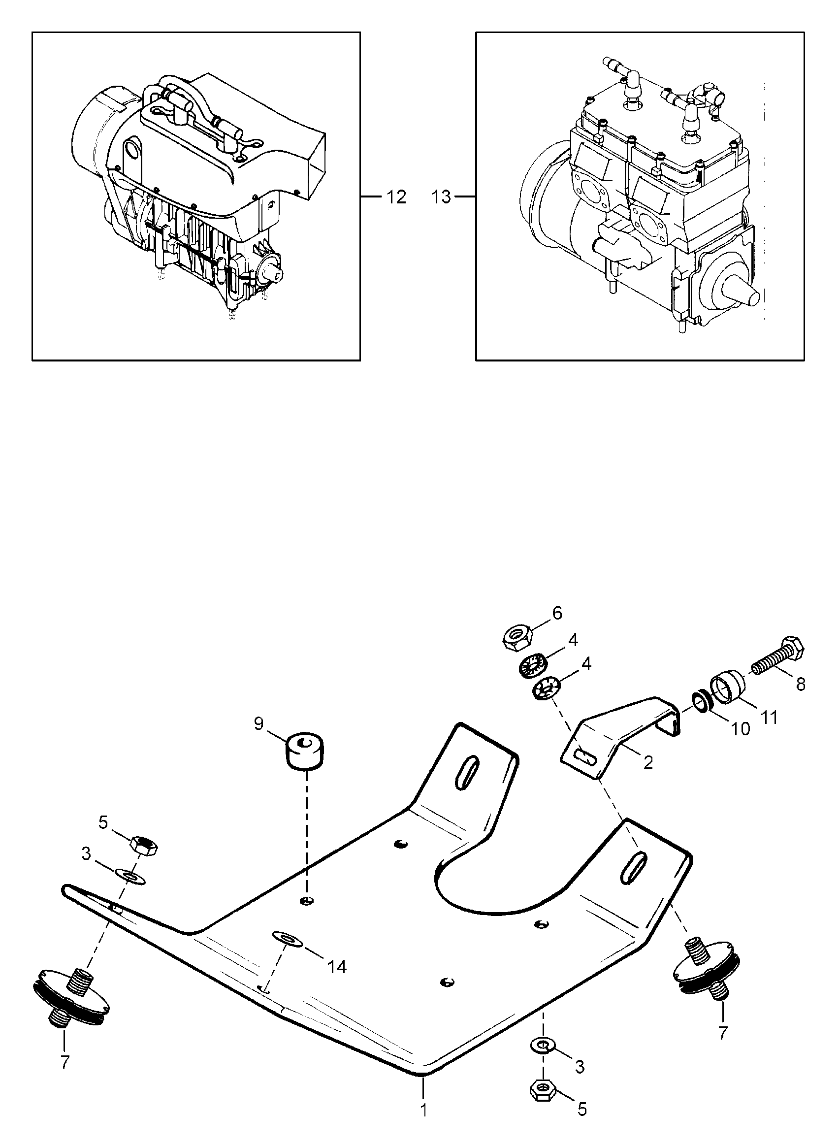 Engine Mount Plate