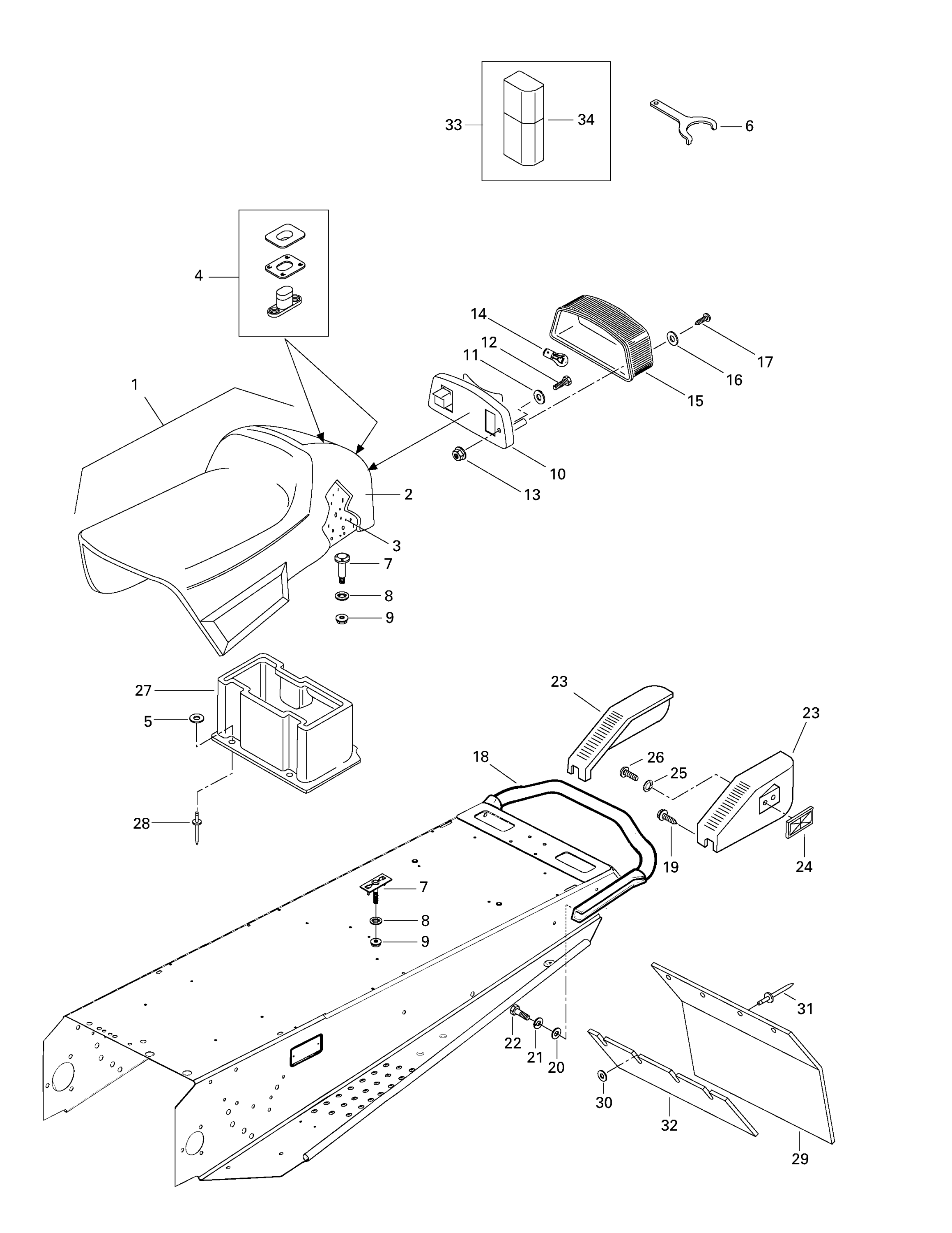 Схема узла: Seat And Accessories