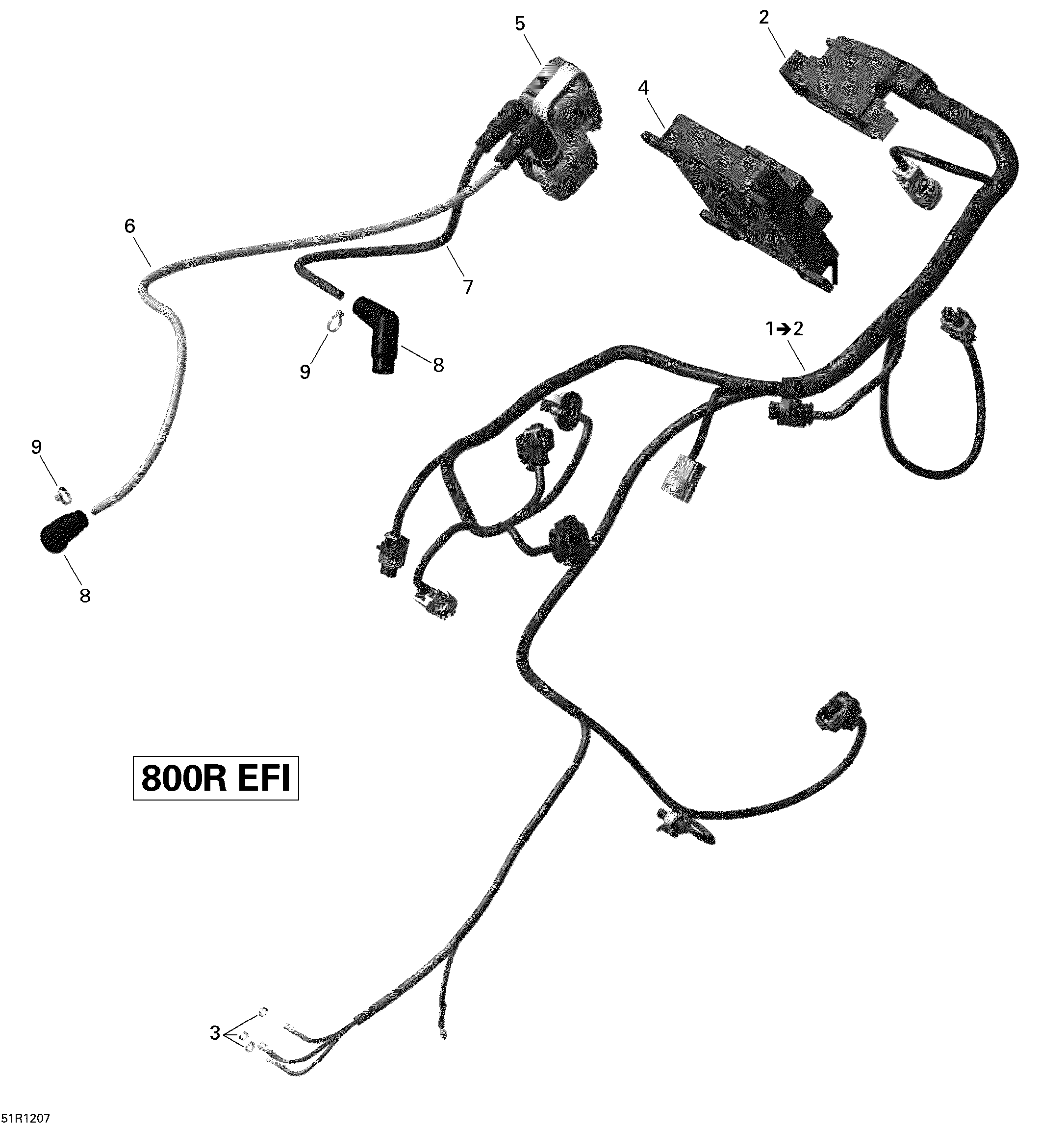 Схема узла: Engine Harness And Electronic Module Renegade
