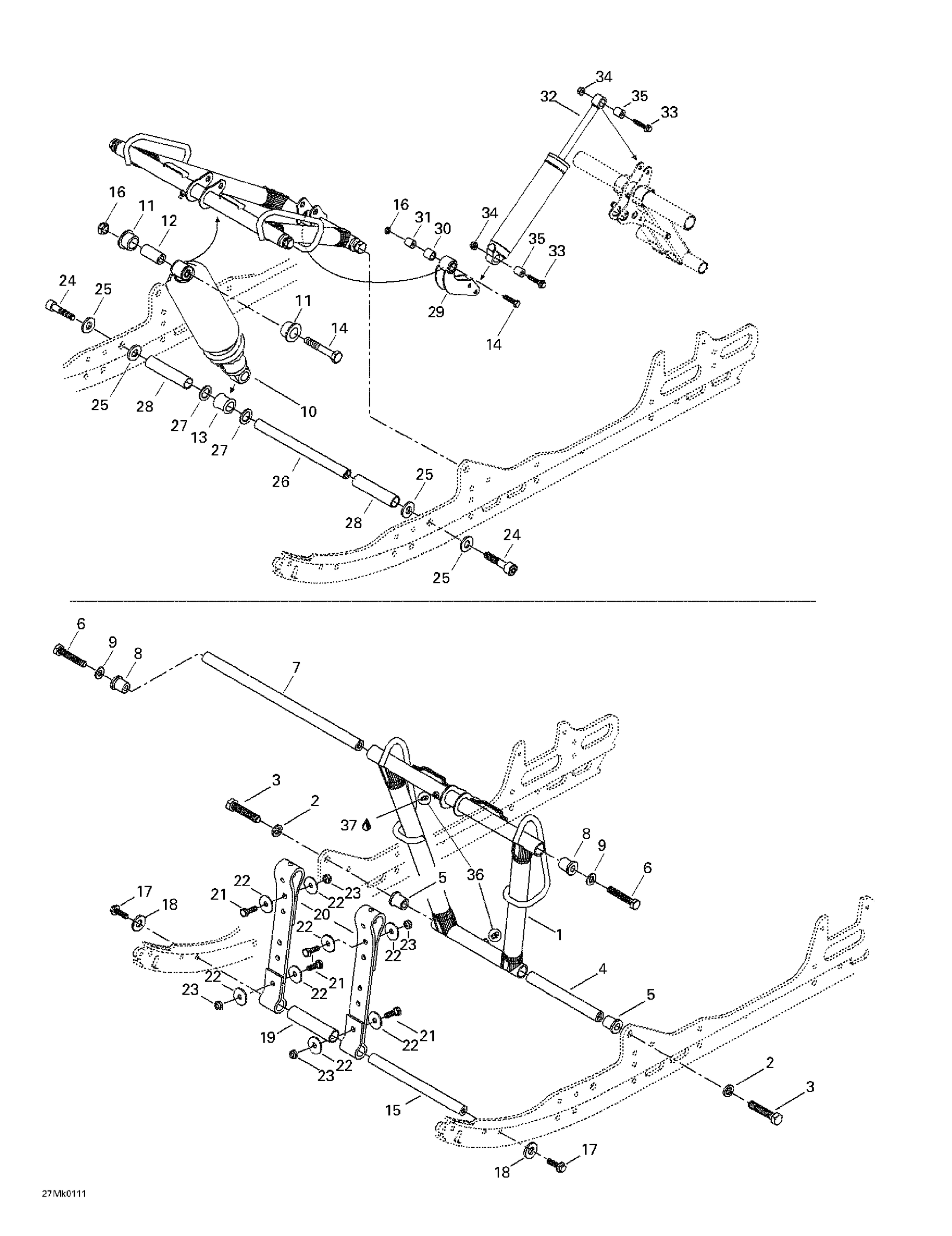 Front Arm, Rear Suspension