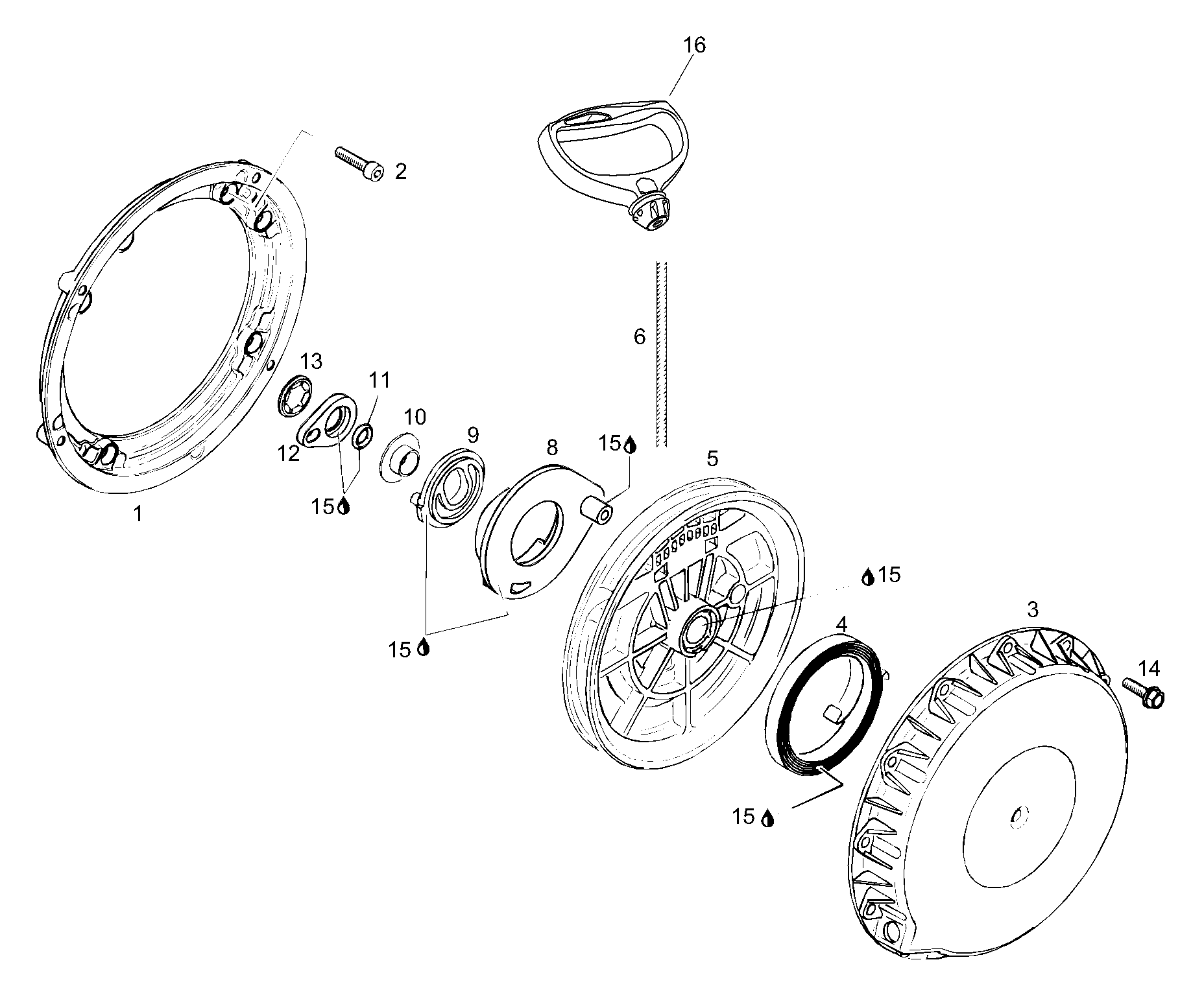 Схема узла: Rewind Starter